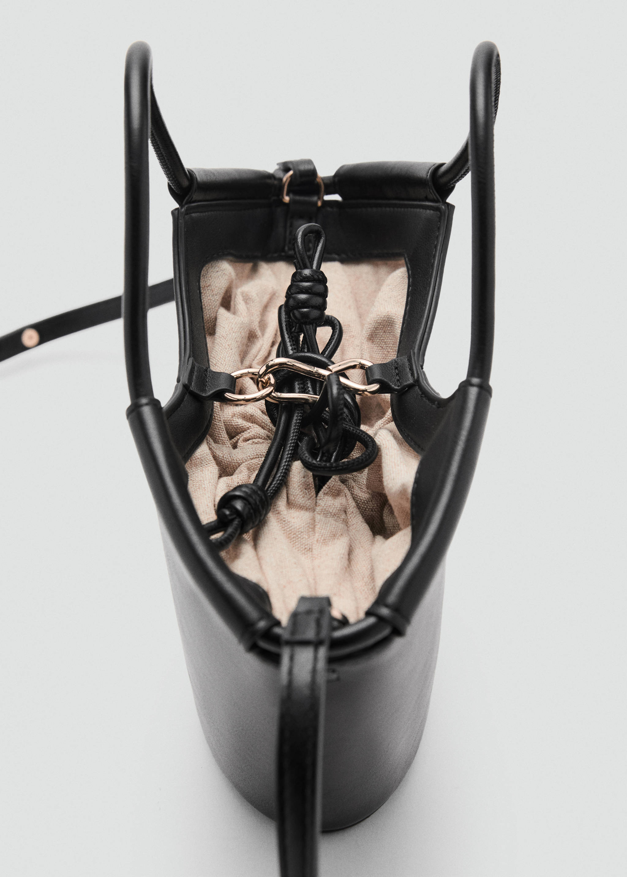 Mini shopper-style shoulder bag - Details of the article 1