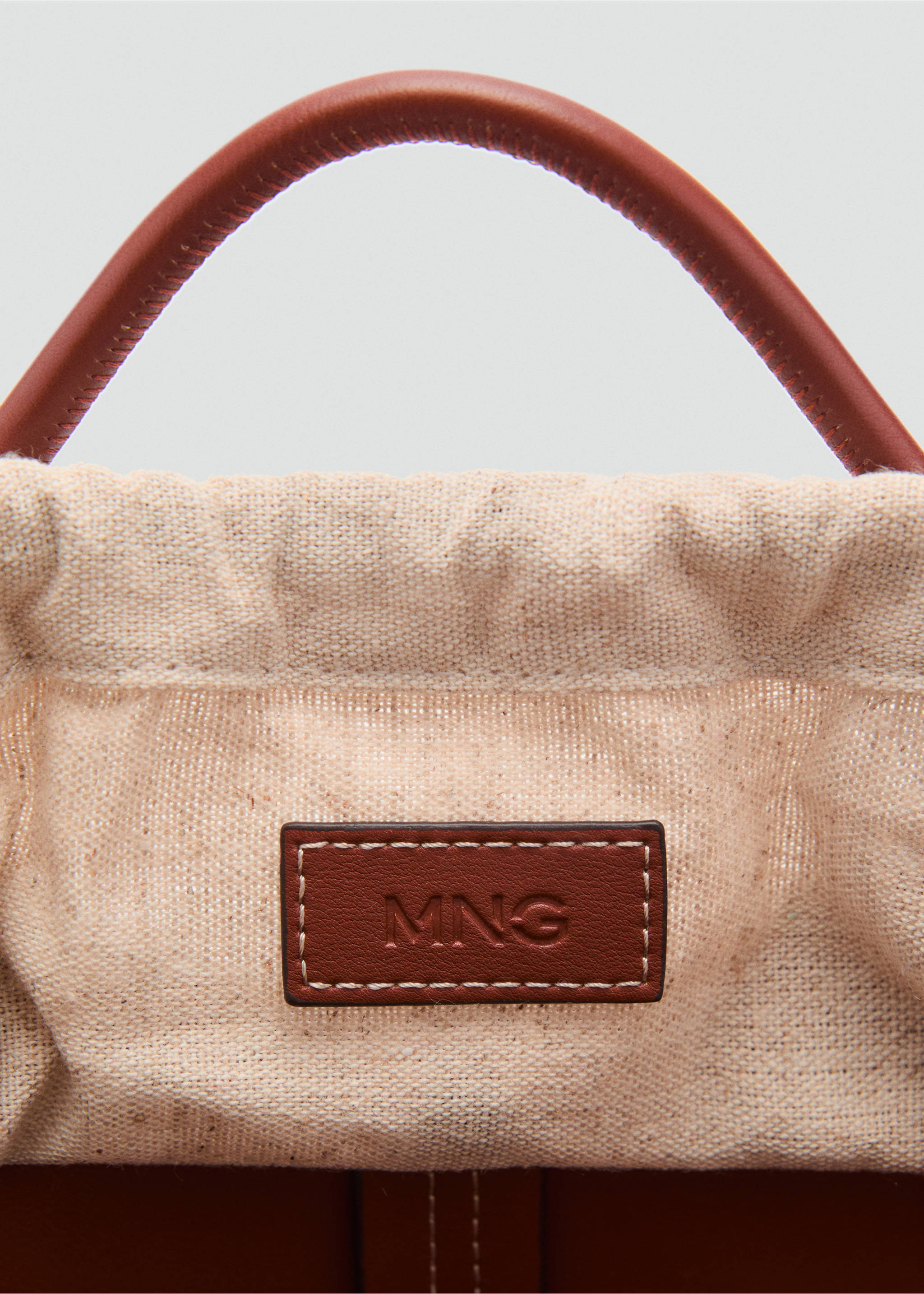 Bolso bandolera mini estilo shopper - Detalle del artículo 3, Cuero. Ref: 87007174-00.