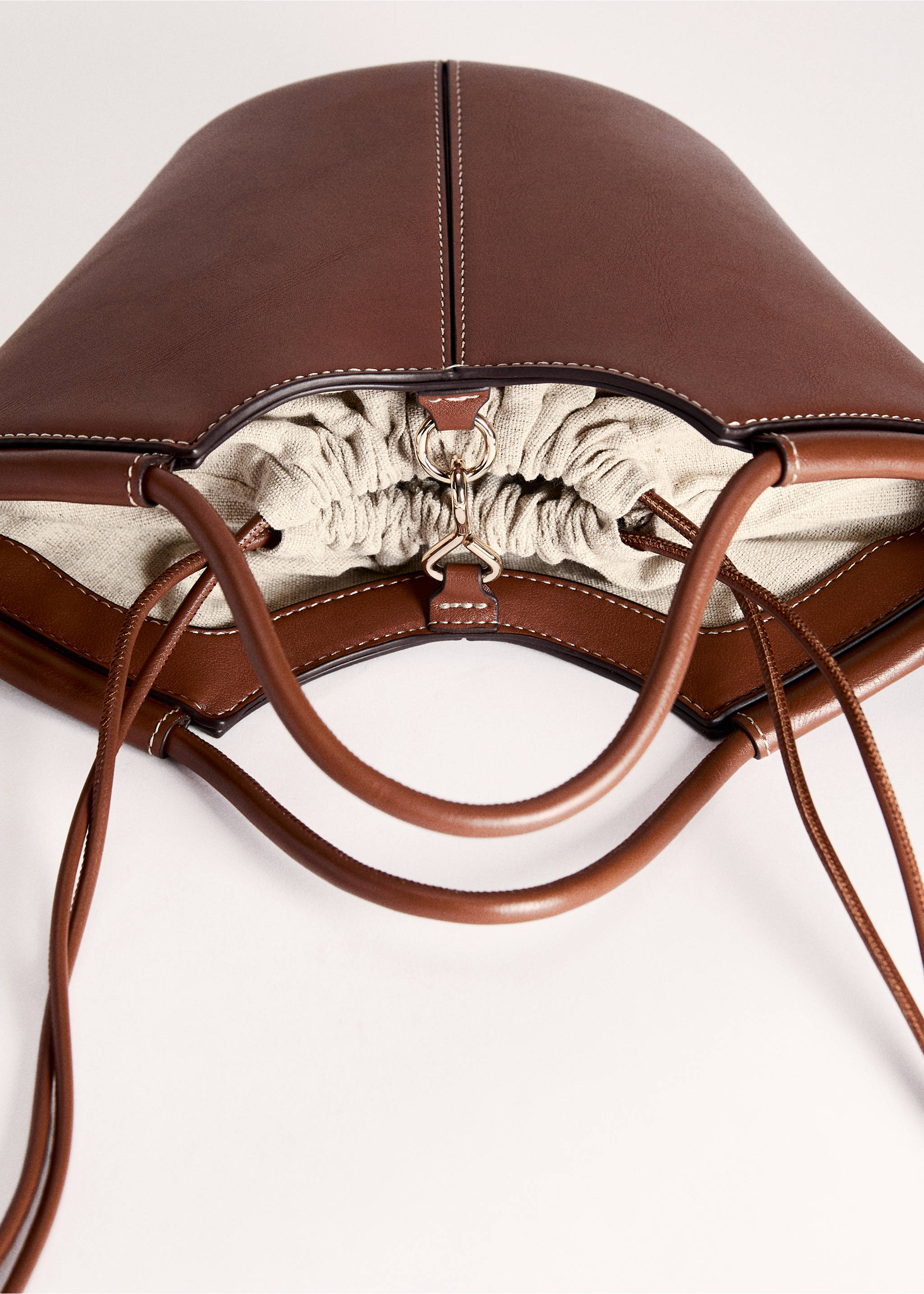 Bolso bandolera mini estilo shopper - Detalle del artículo 5, Cuero. Ref: 87007174-00.