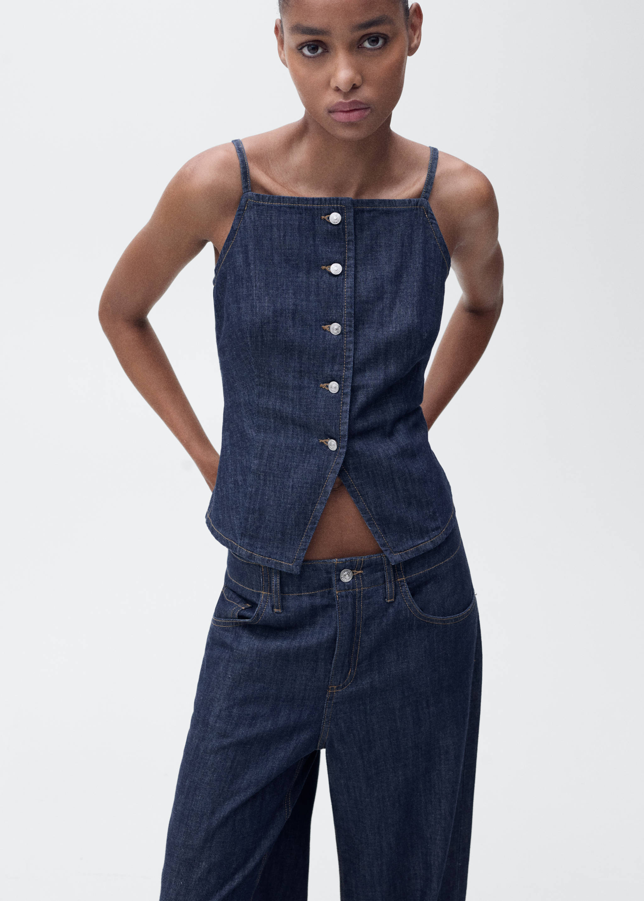 Mid-rise wideleg jeans - Detail van het artikel 1