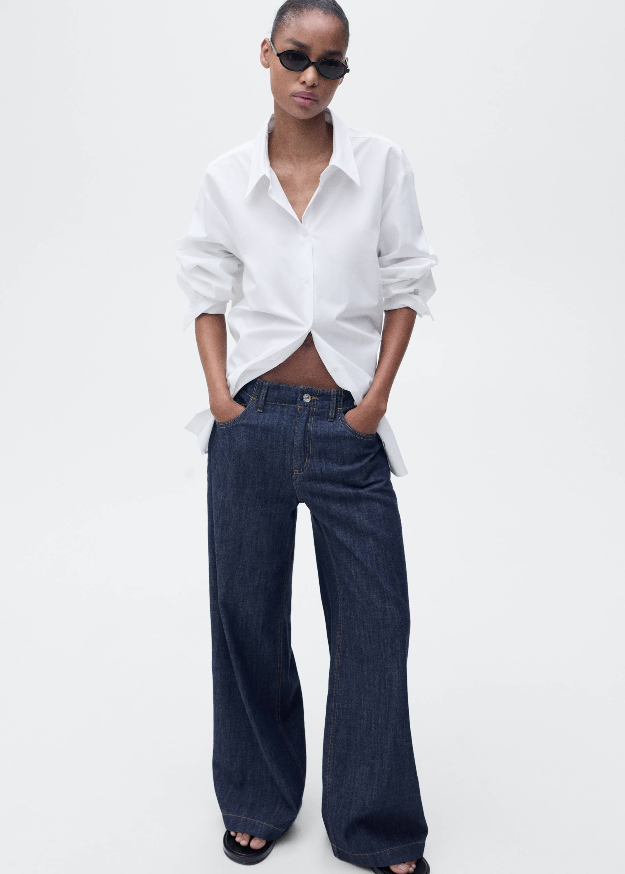 Mid-rise wideleg jeans - Detail van het artikel 2