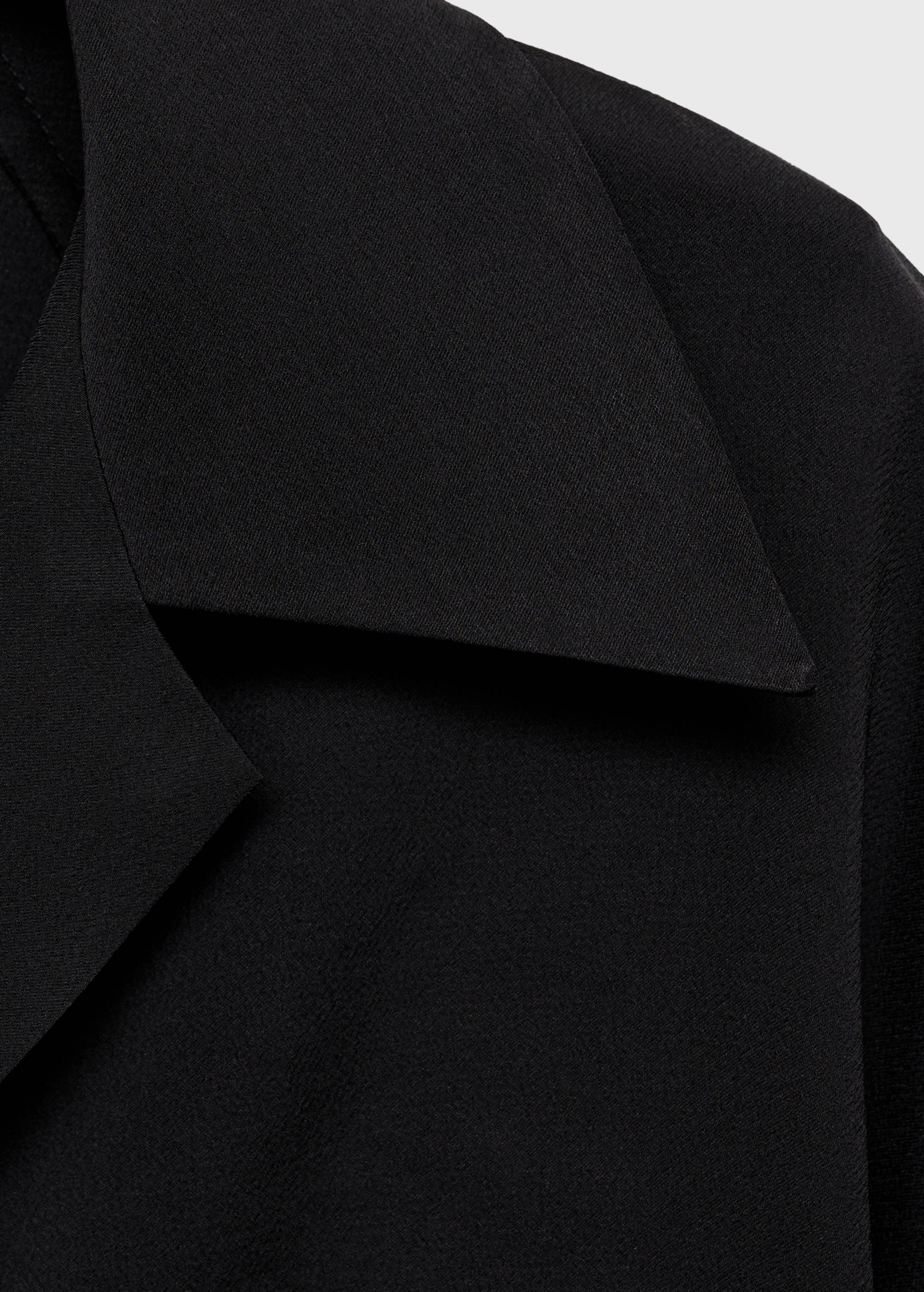 Short-sleeved satin shirt - Details of the article 8