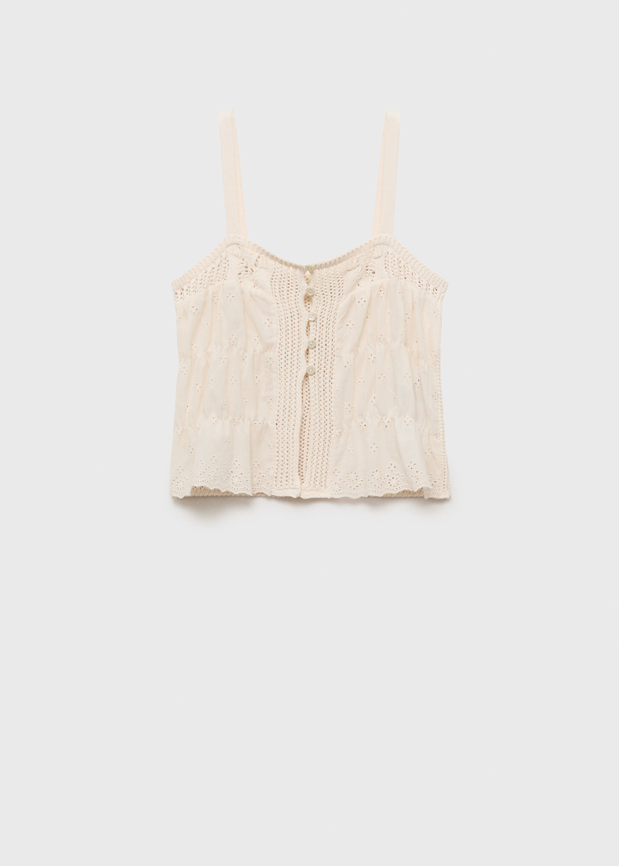 Combined top with lace details - Article without model