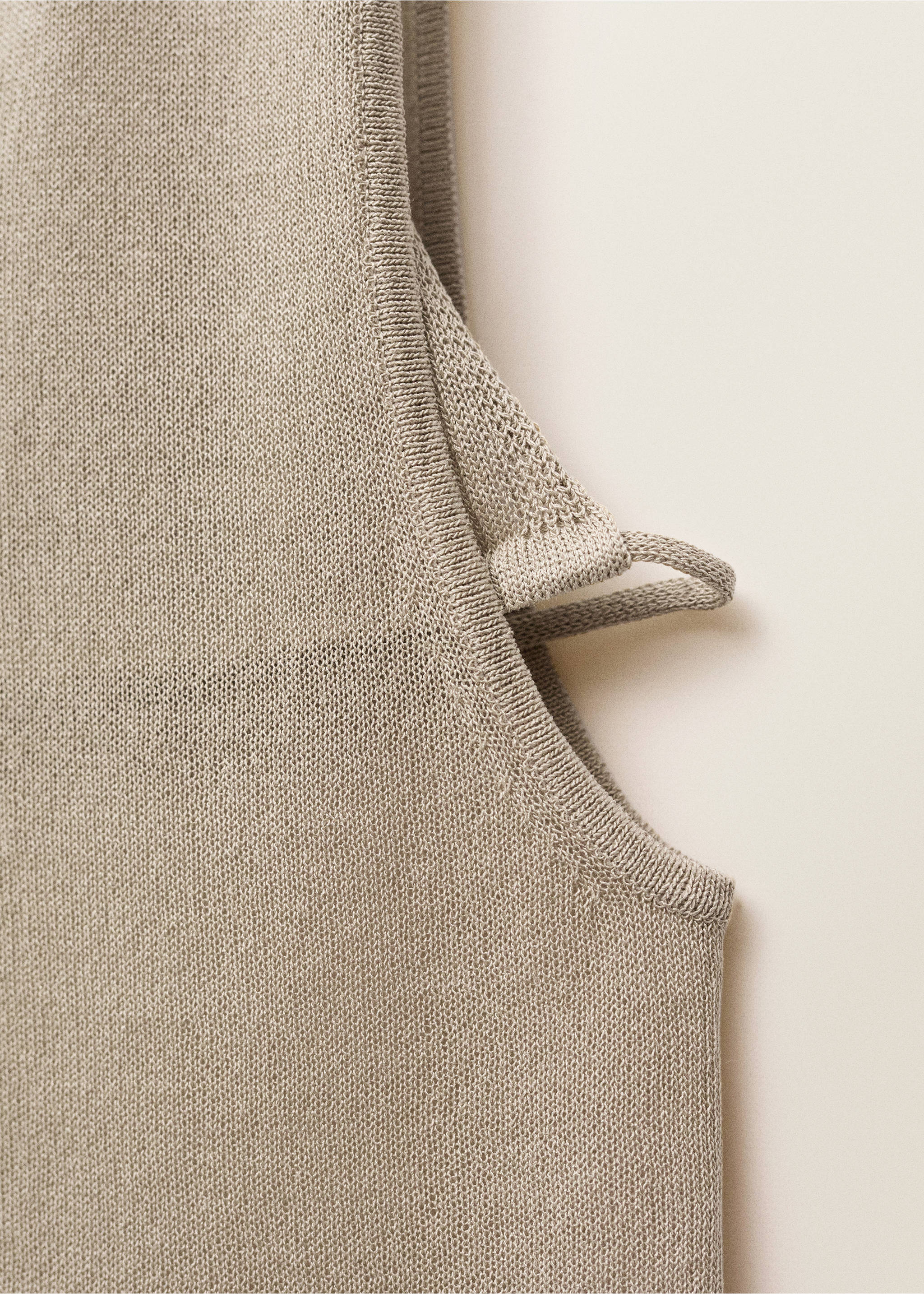 Top maille combiné - Détail de l'article 8, Sable. Ref: 87007197-00.