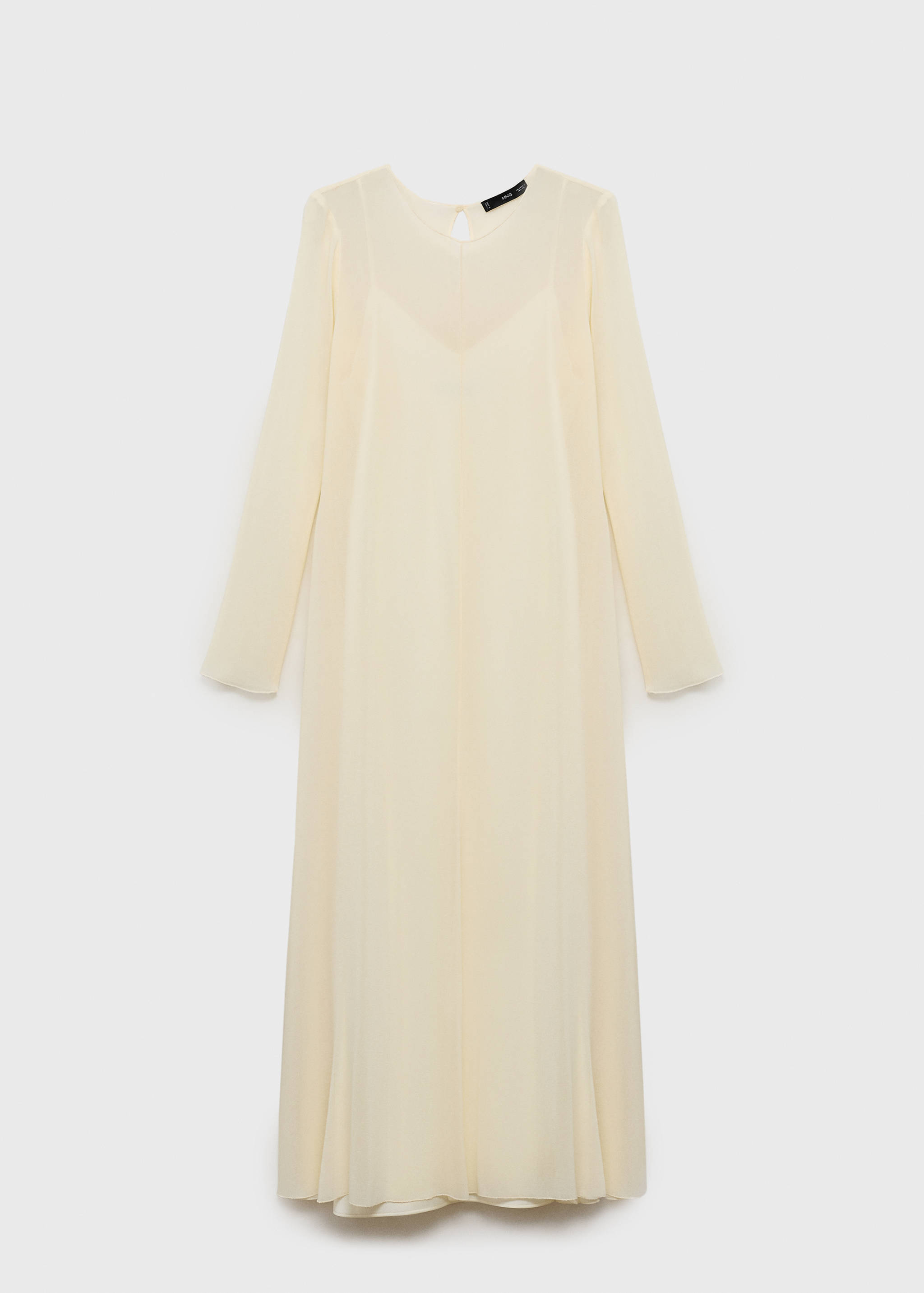 Semi-transparent combination dress - Article without model