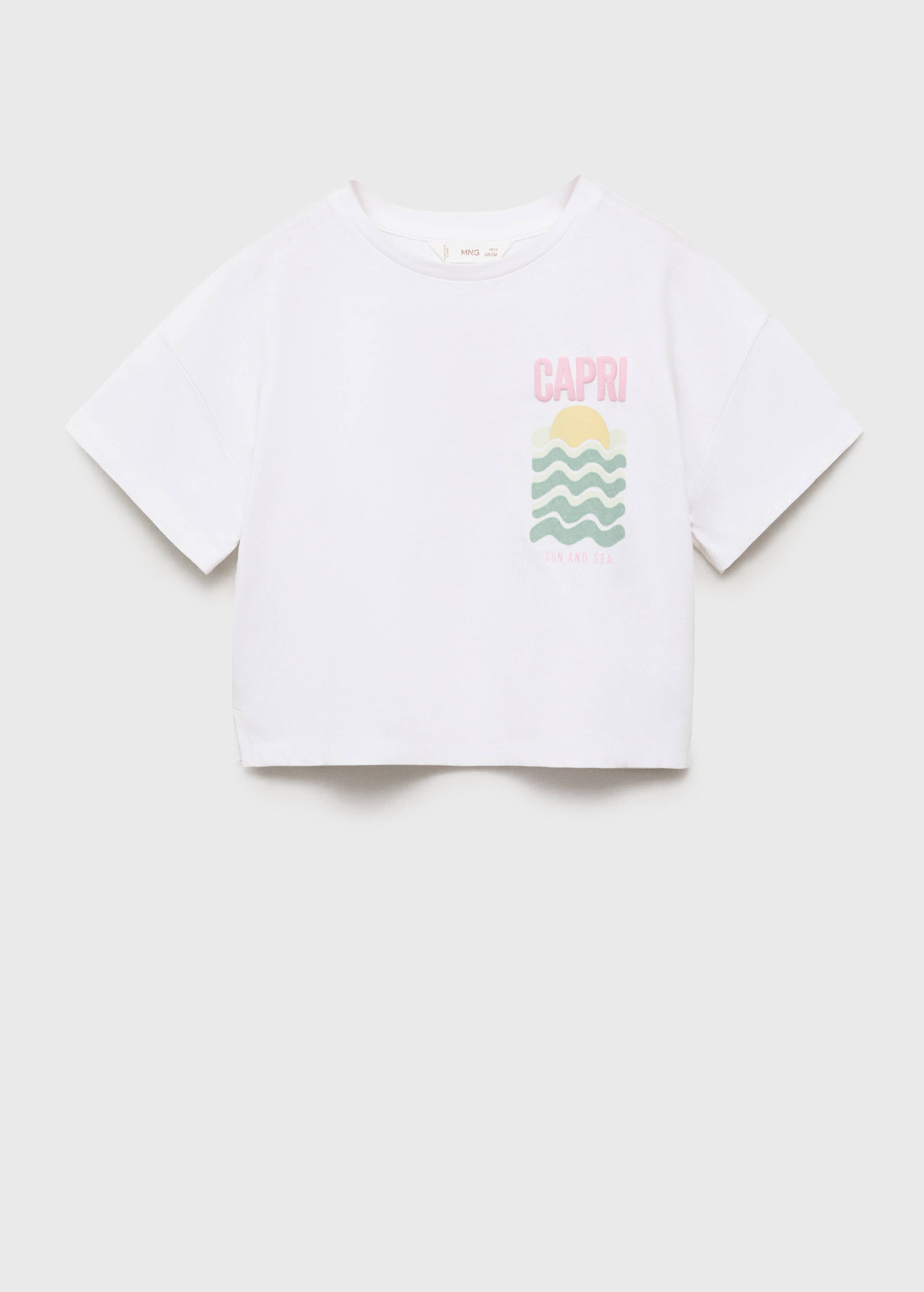 Printed cropped t-shirt - Article without model