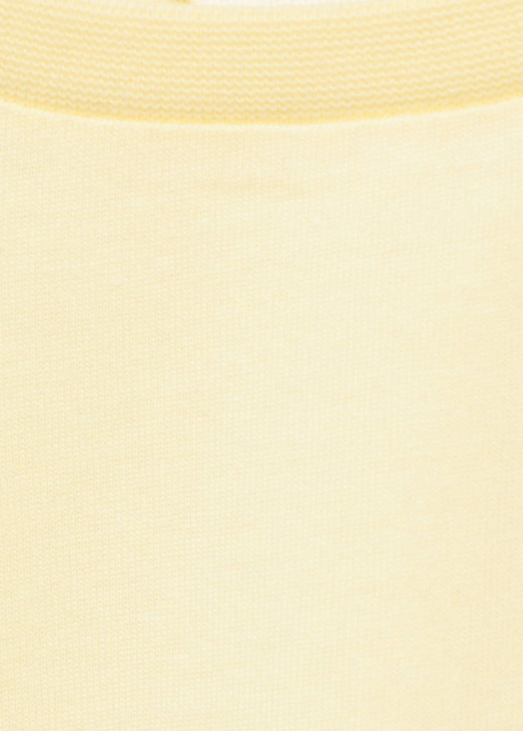 Ruffled sleeve T-shirt — Pastel Yellow