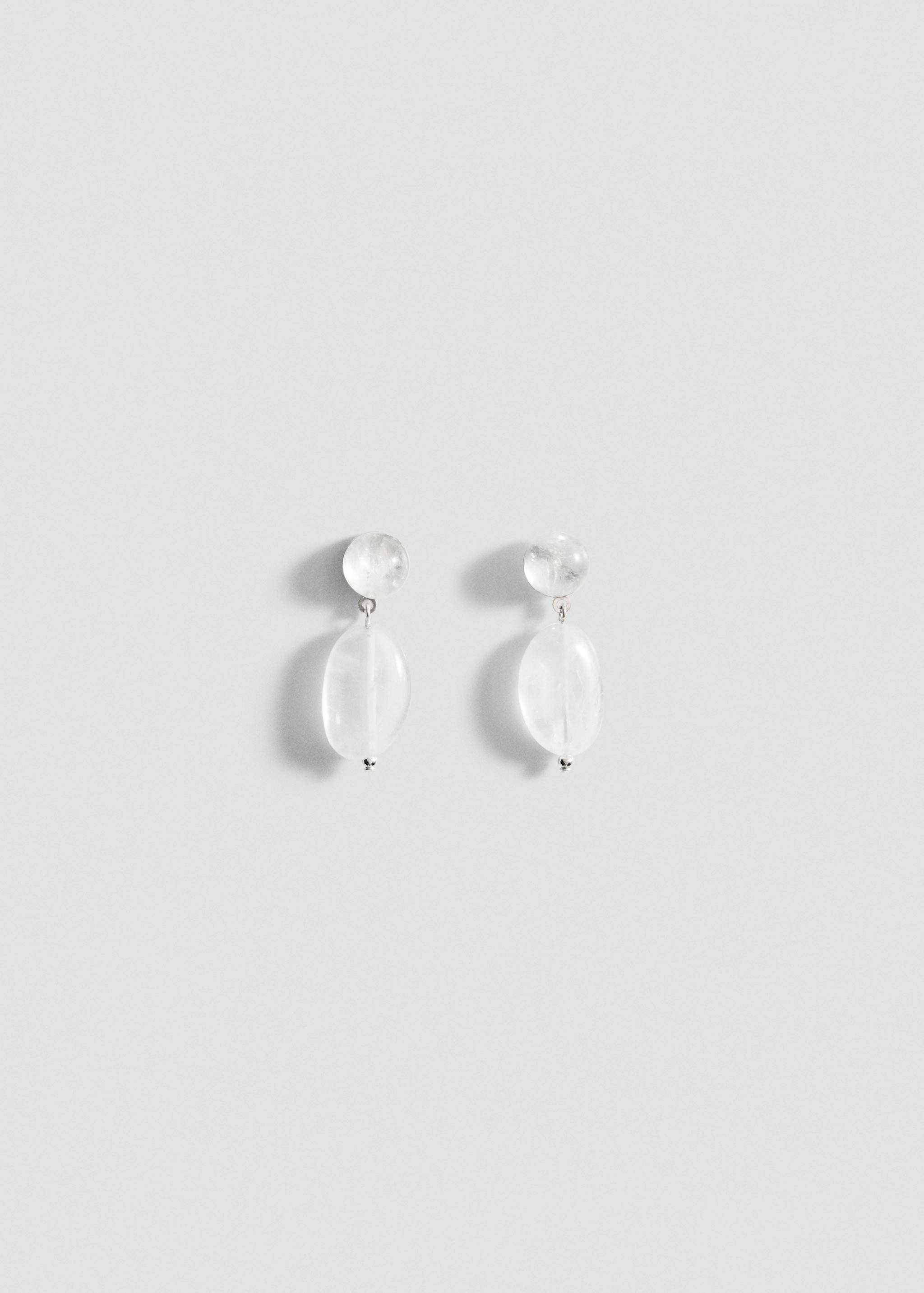 Stone pendant earrings - Article without model