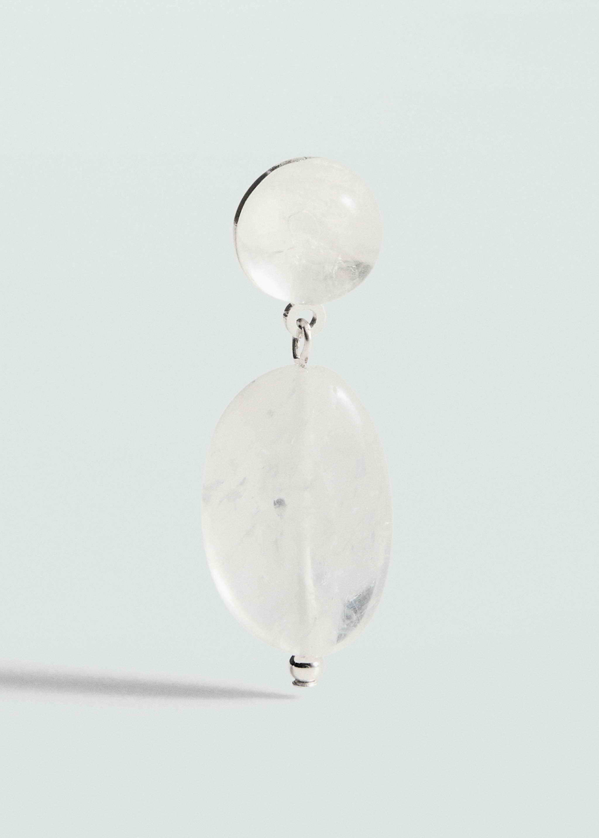 Stone pendant earrings - Medium plane