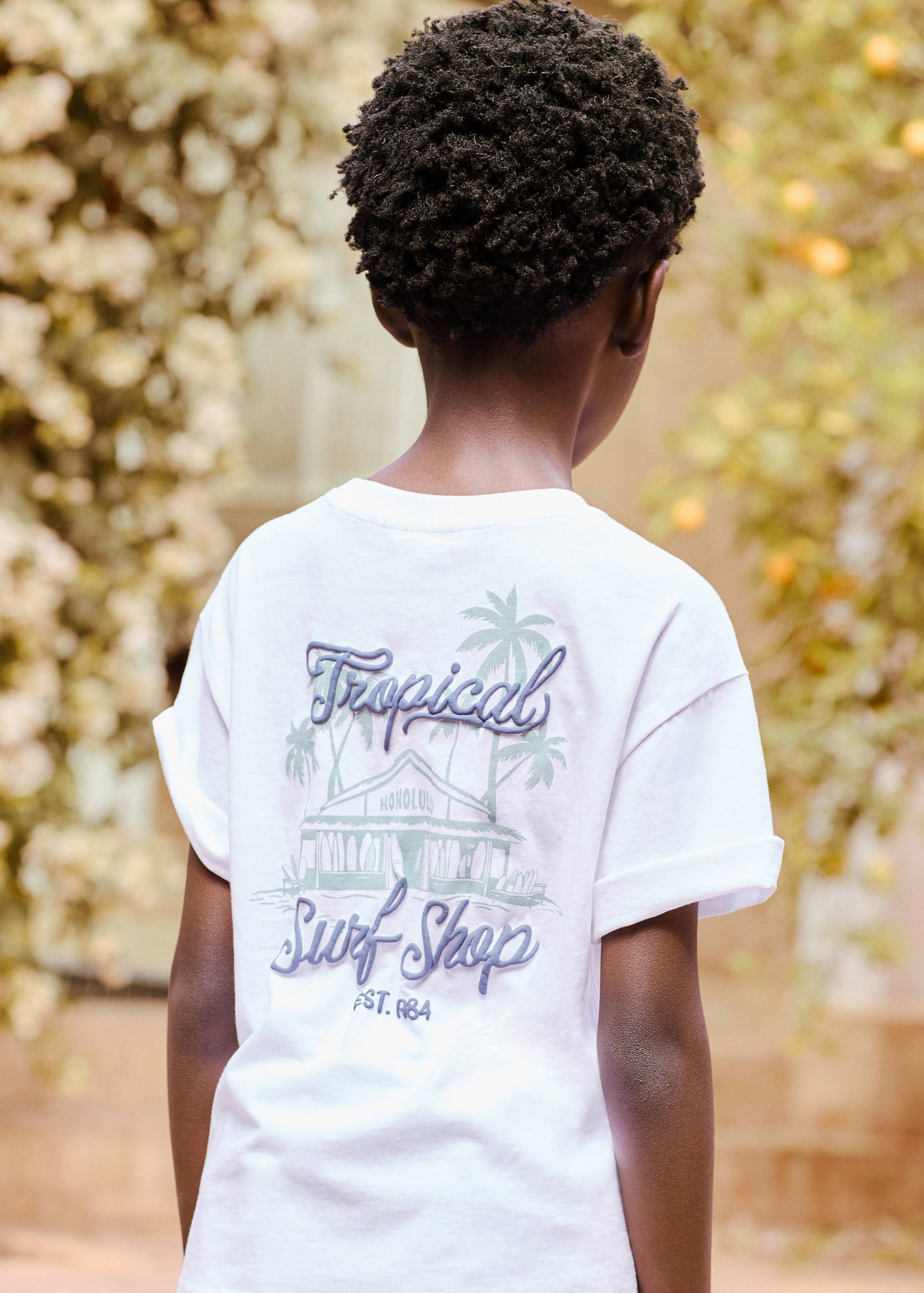 Tropical print T-shirt - Details of the article 5