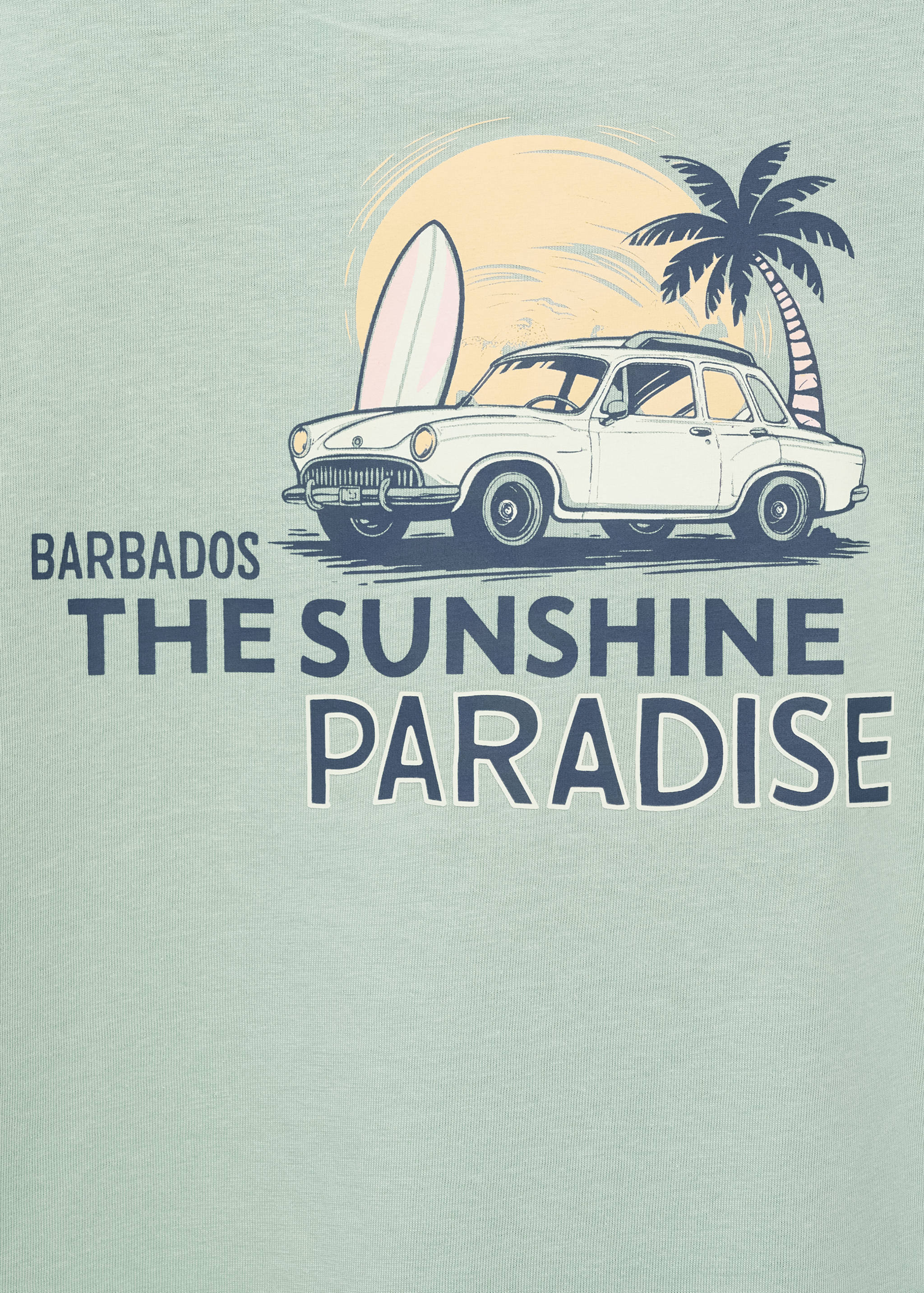 تيشرت قطني ممزوج مطبوع - تفاصيل المنتج 0