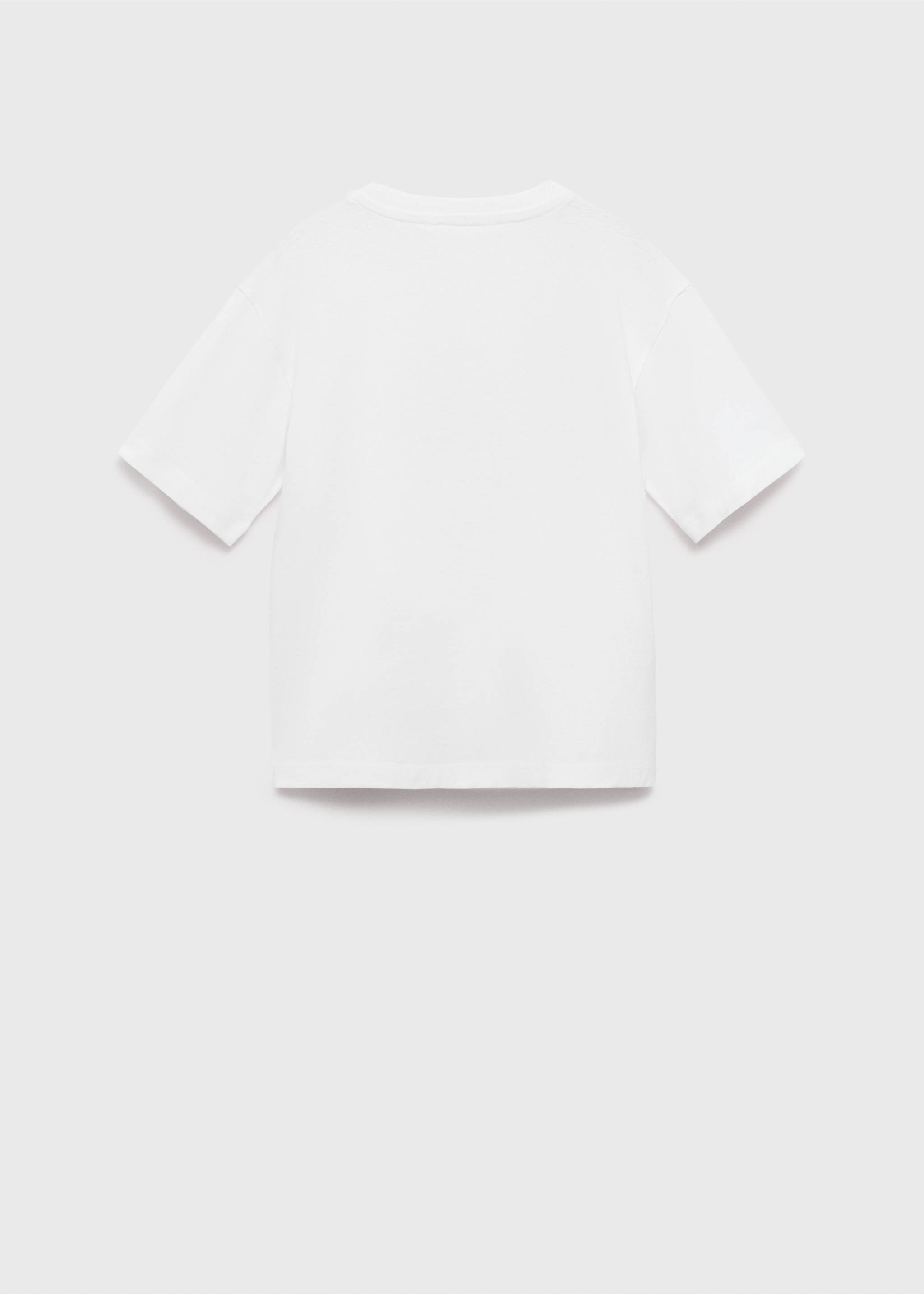 Embossed message t-shirt - Reverse of the article, Off White. Ref: 87007714-00.