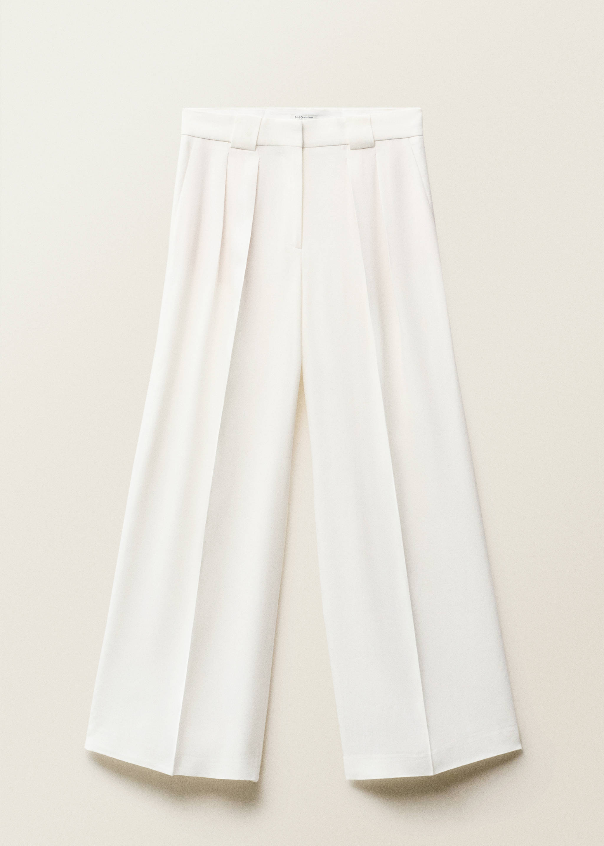 Lyocell suit trousers with pleats - Article without model