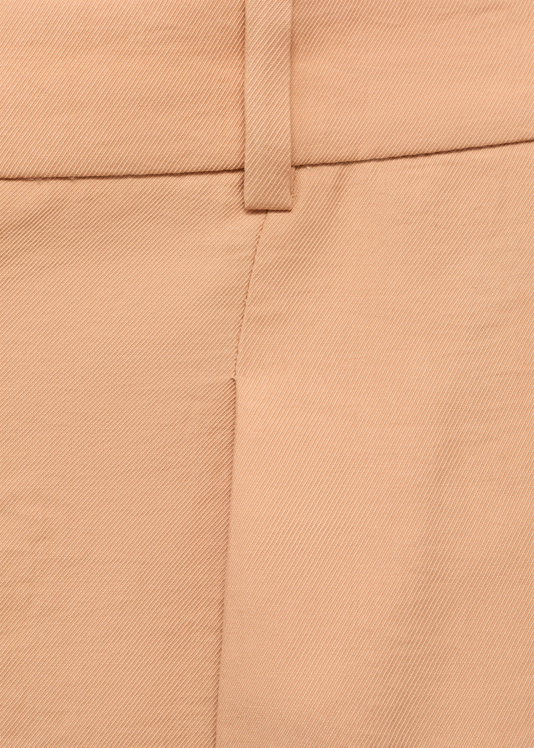Straight-fit lyocell pants with pleats - Details of the article 0