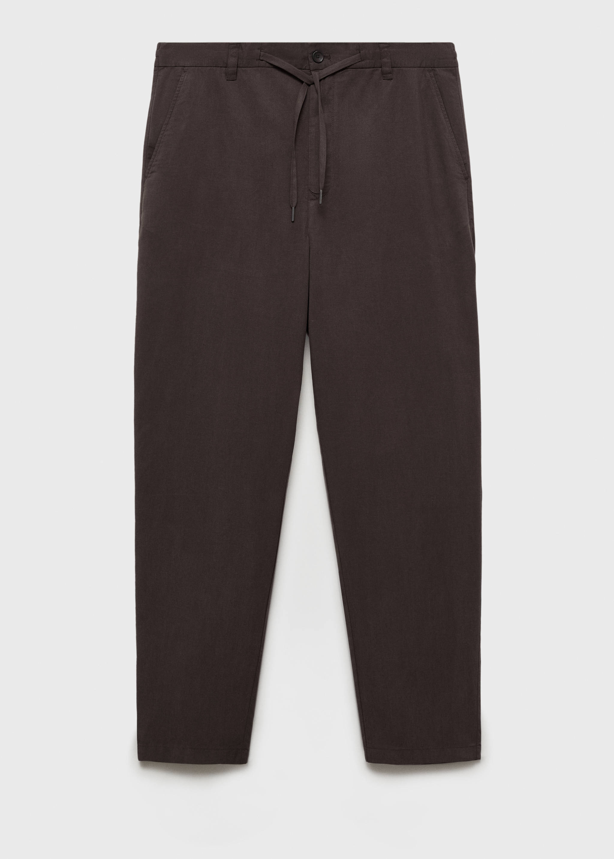 Straight-fit viscose trousers - Article without model