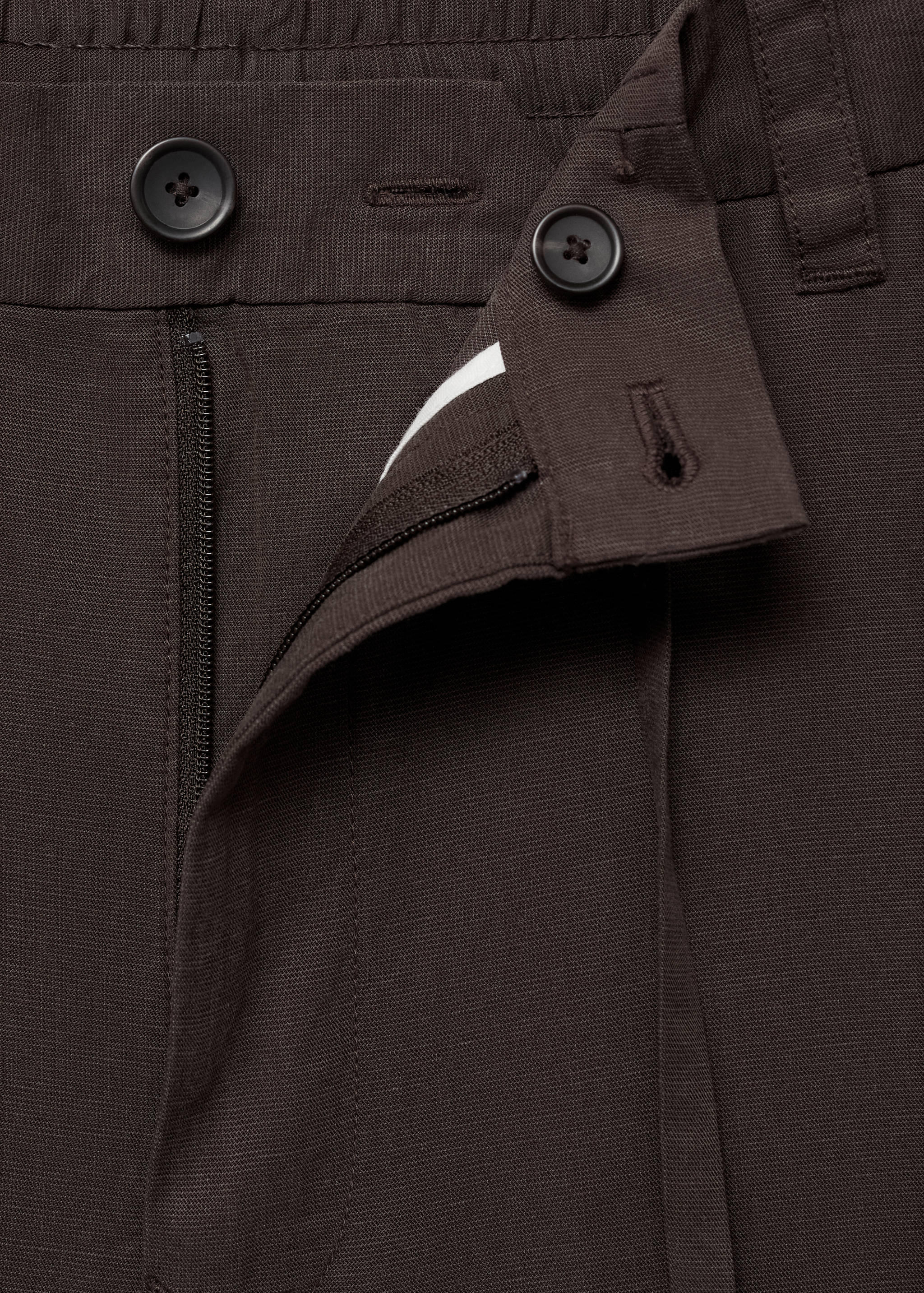 Straight-fit viscose trousers - Details of the article 8