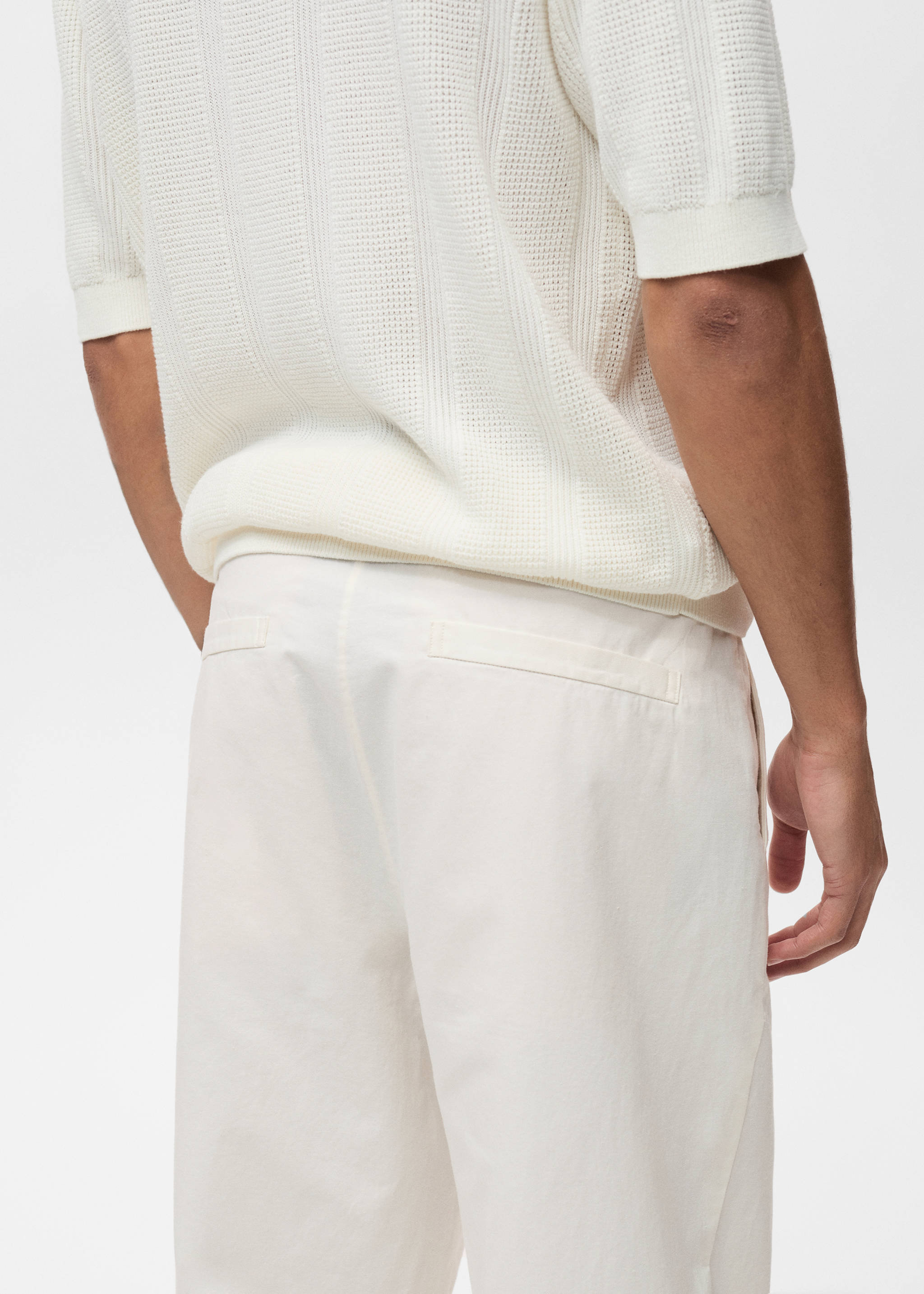 Regular-fit linen pants - Details of the article 6