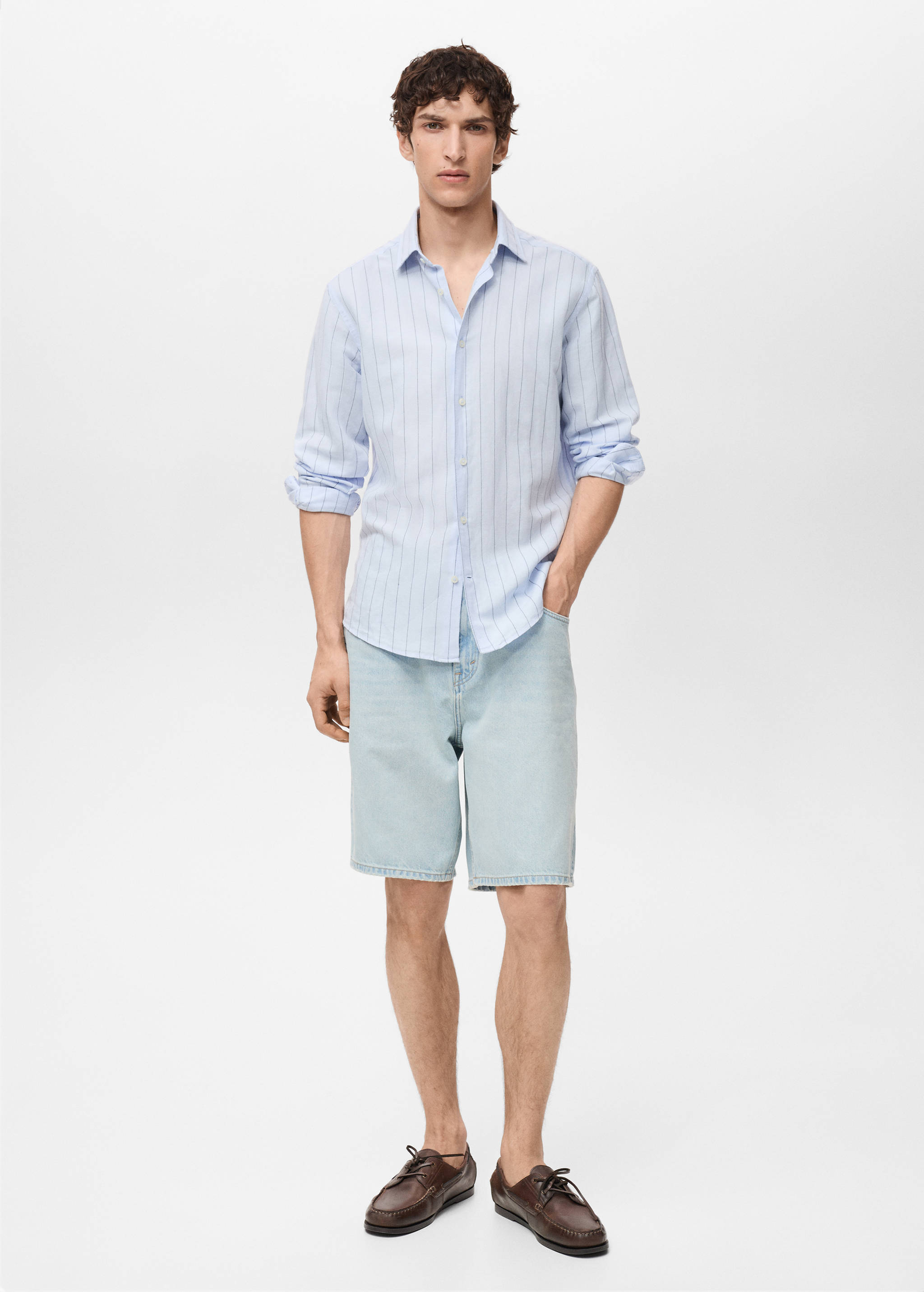 Bermudas vaqueras relaxed fit - Plano general