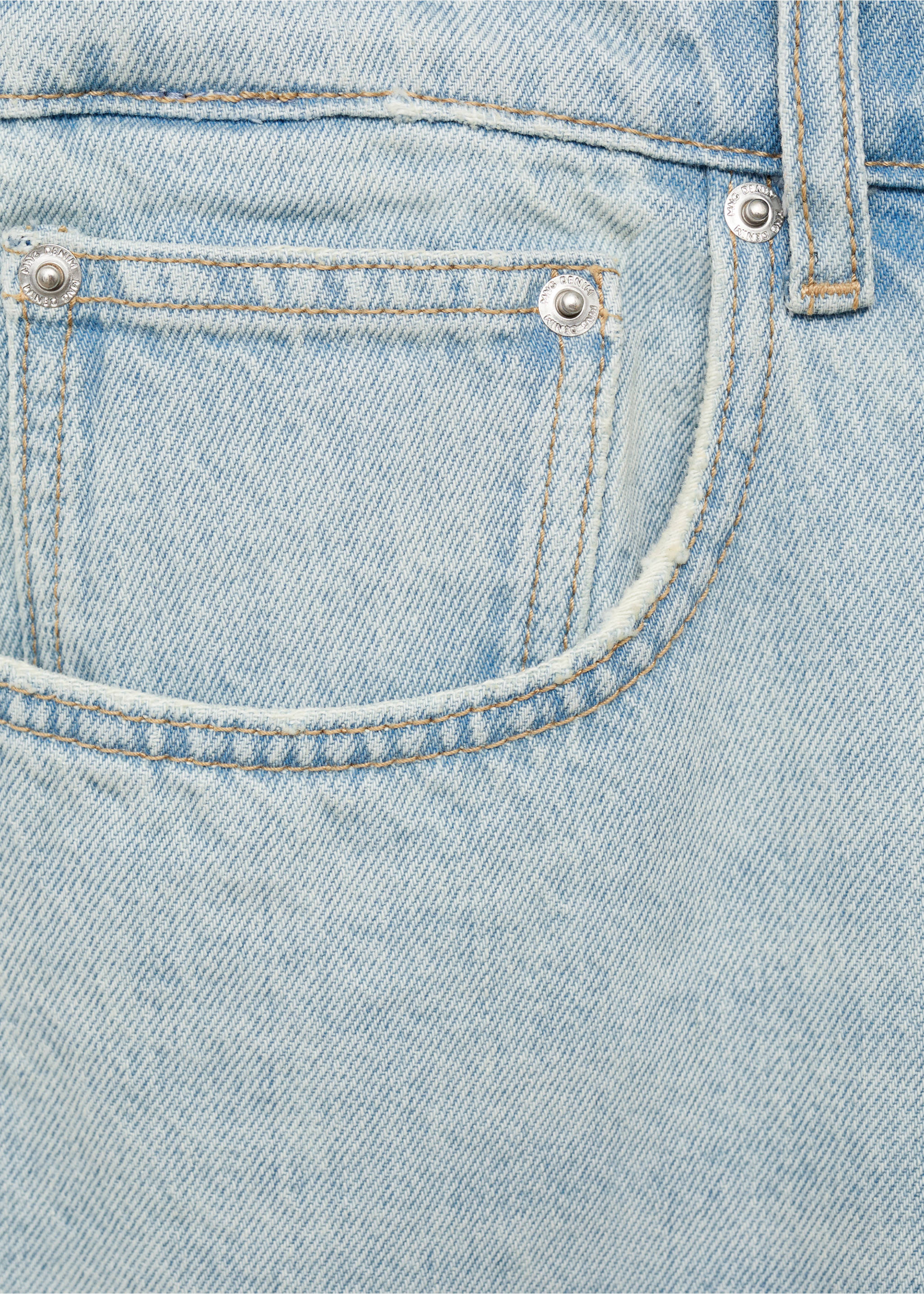 Bermudas vaqueras relaxed fit - Detalle del artículo 0, Azul claro. Ref: 87007894-00.