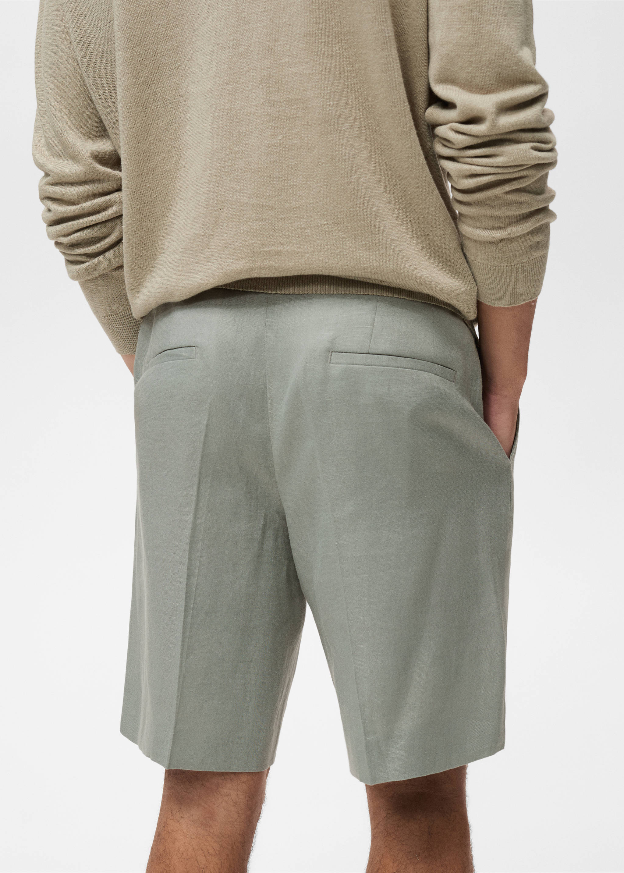 Bermudas 100% lino pinzas - Detalle del artículo 6