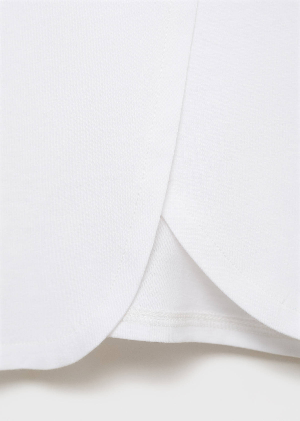 Ruffled printed t-shirt — Off White