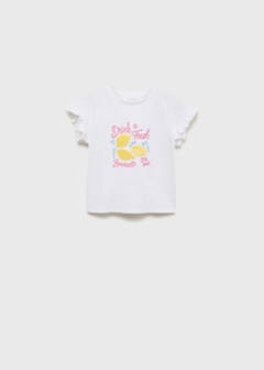Ruffled printed t-shirt — Off White 1