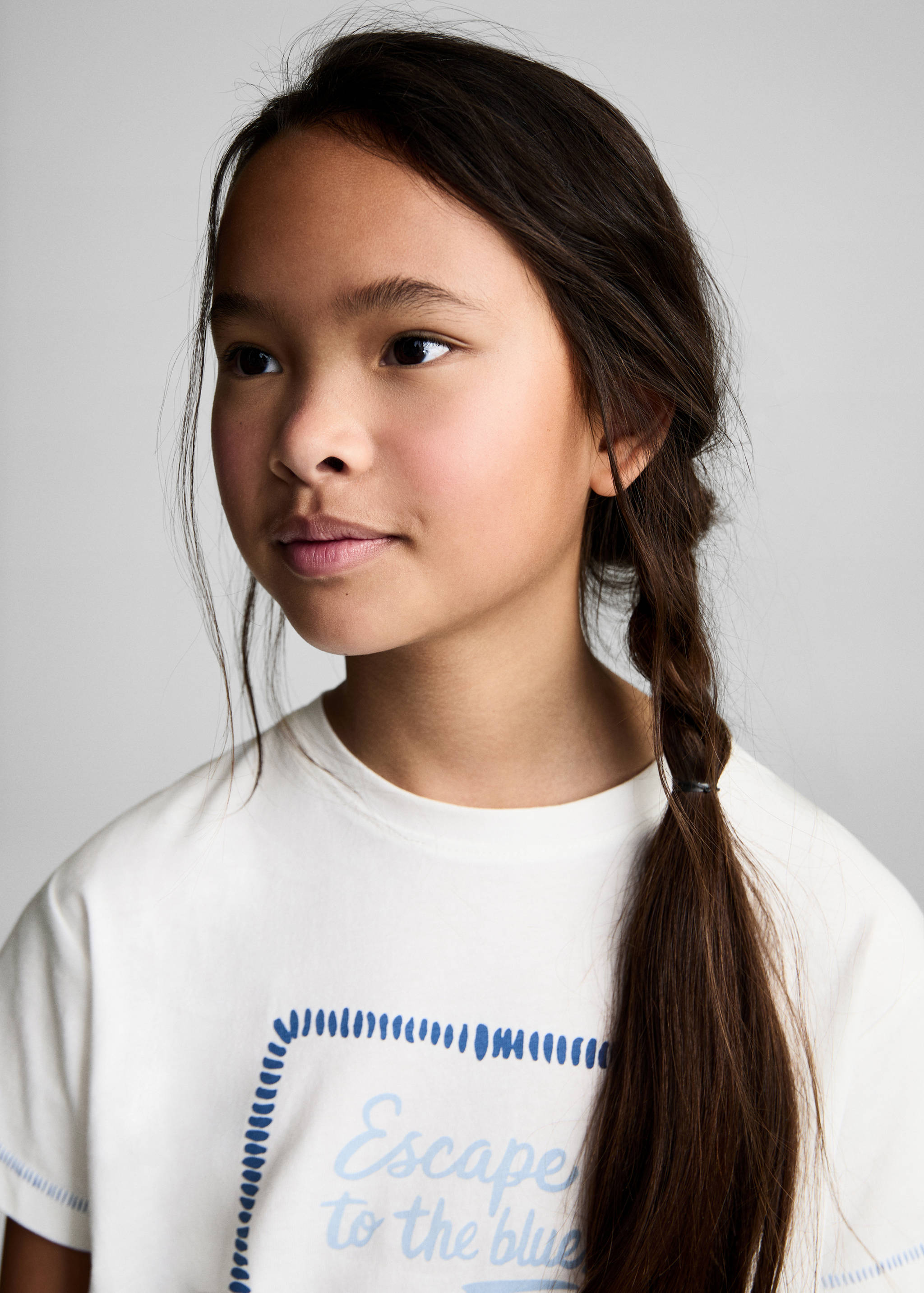 Printed cotton-blend T-shirt - Details of the article 1