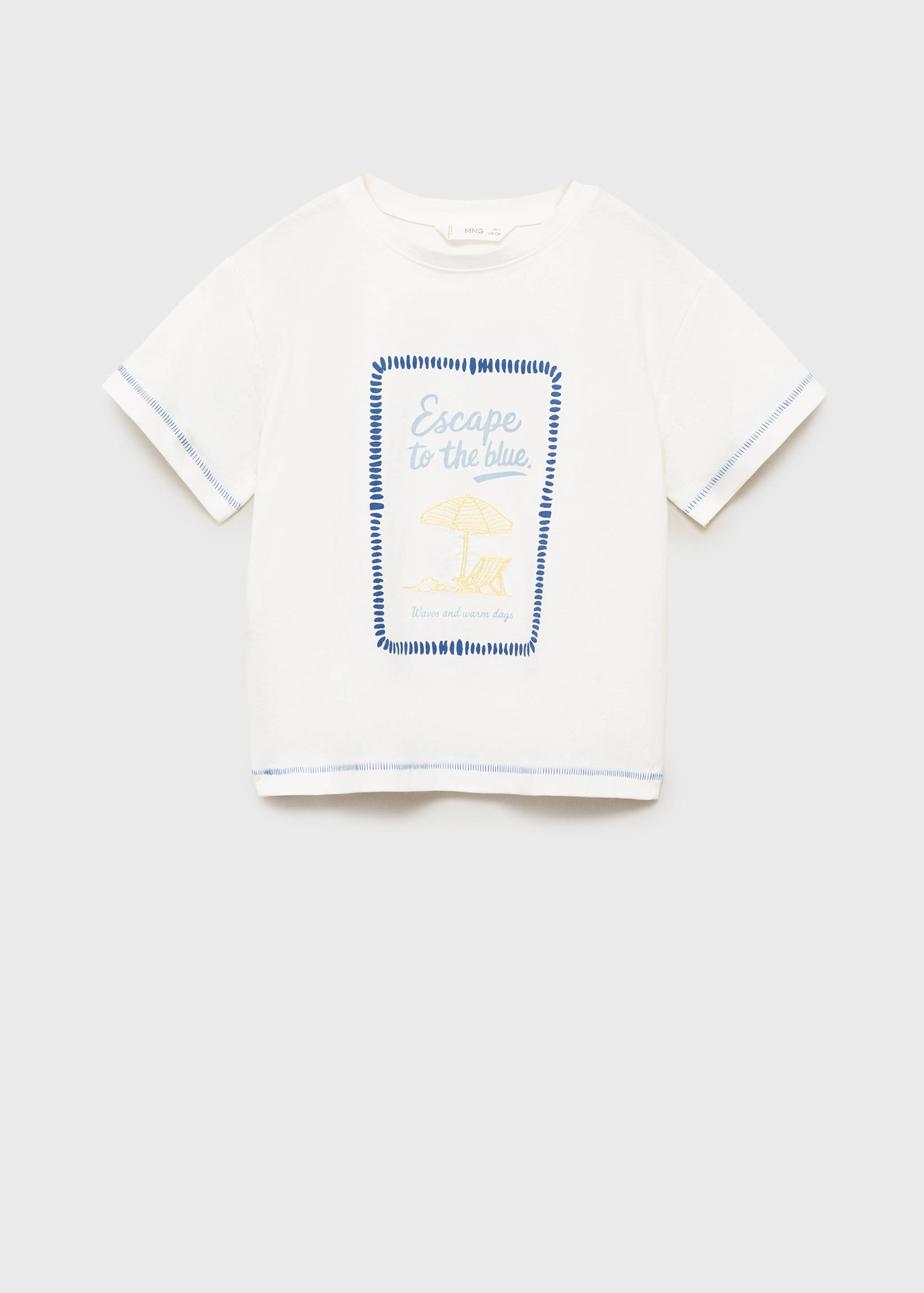 Printed cotton-blend T-shirt - Article without model