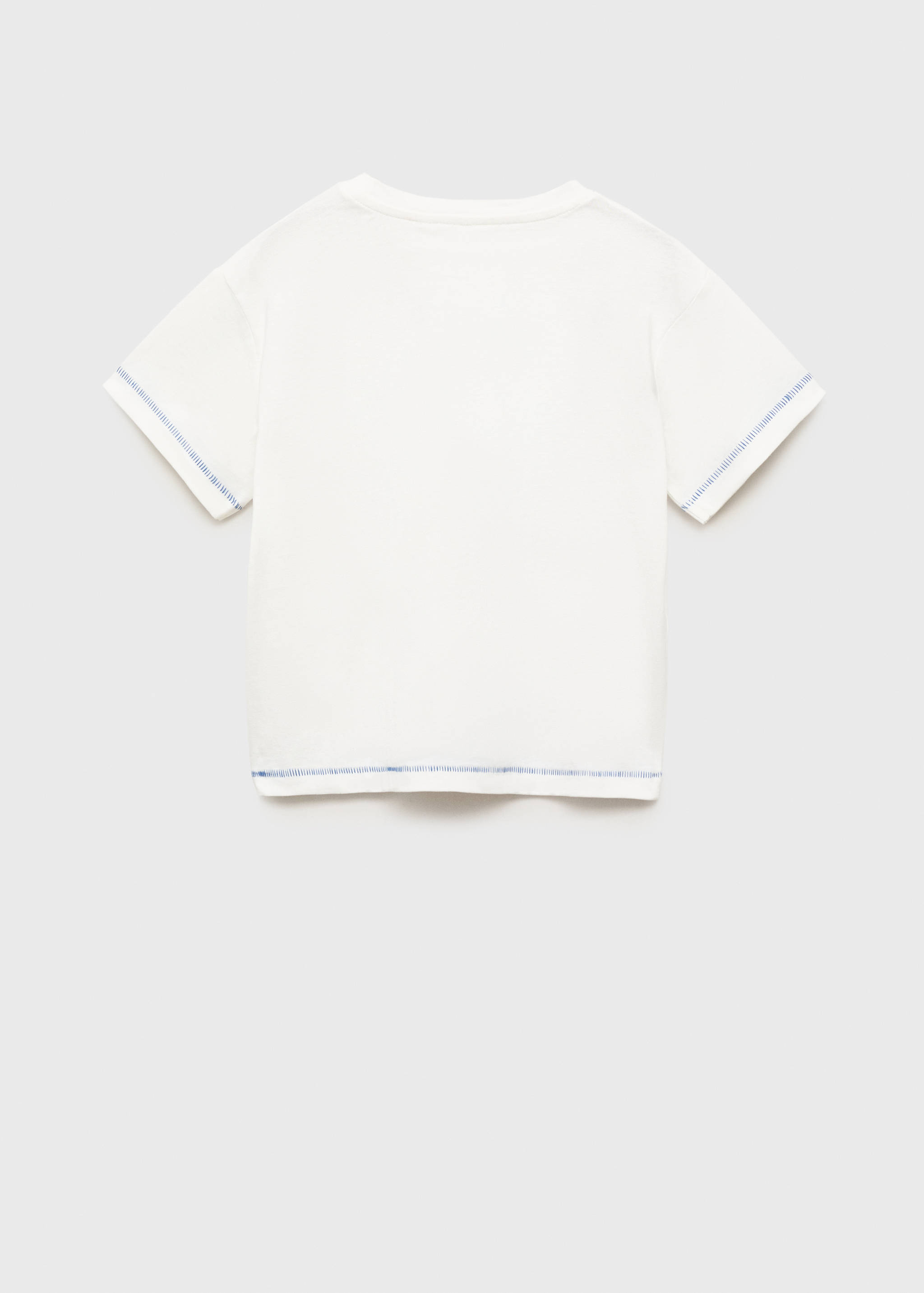 Printed cotton-blend T-shirt - Reverse of the article