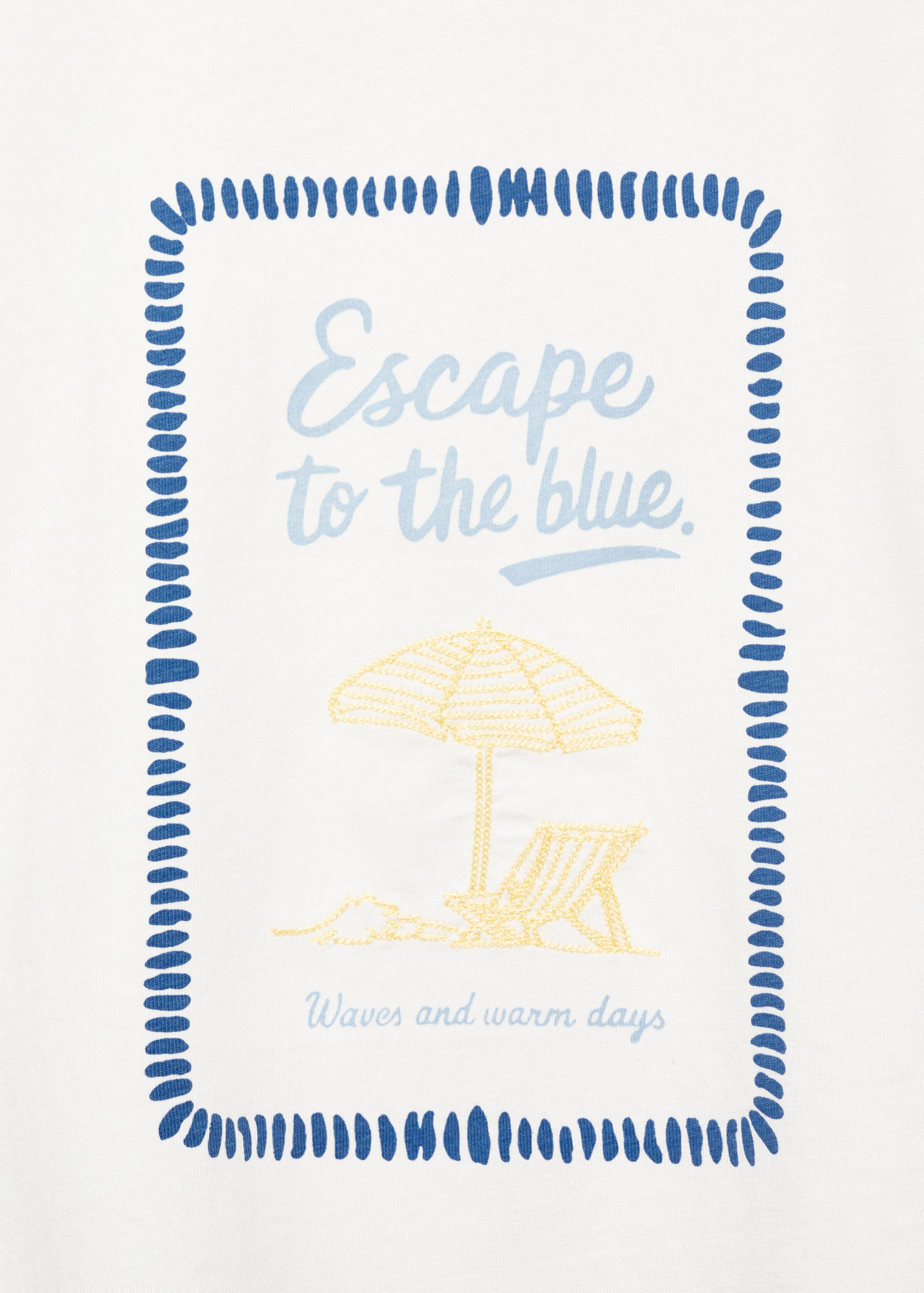 Printed cotton-blend T-shirt - Details of the article 0