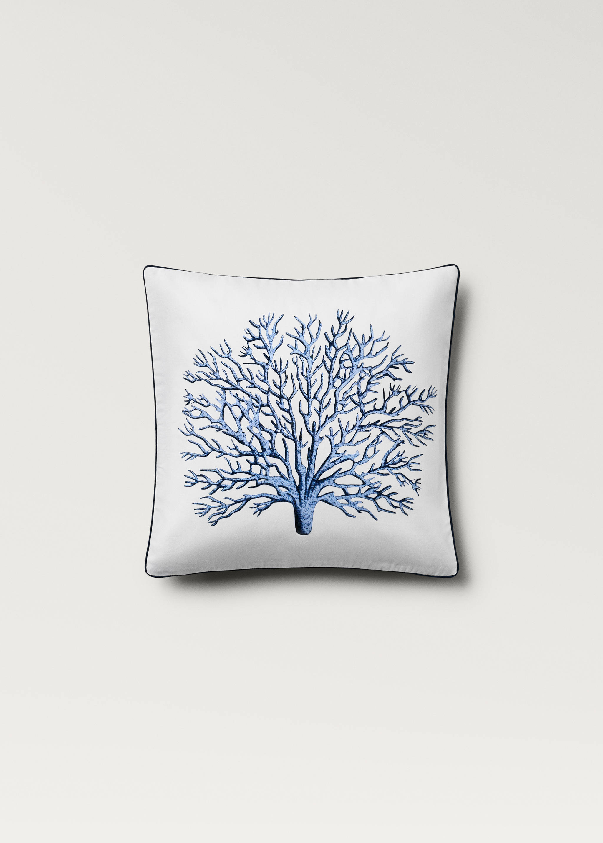 Kussenhoes met koraalprint 45x45 cm - Artikel zonder model