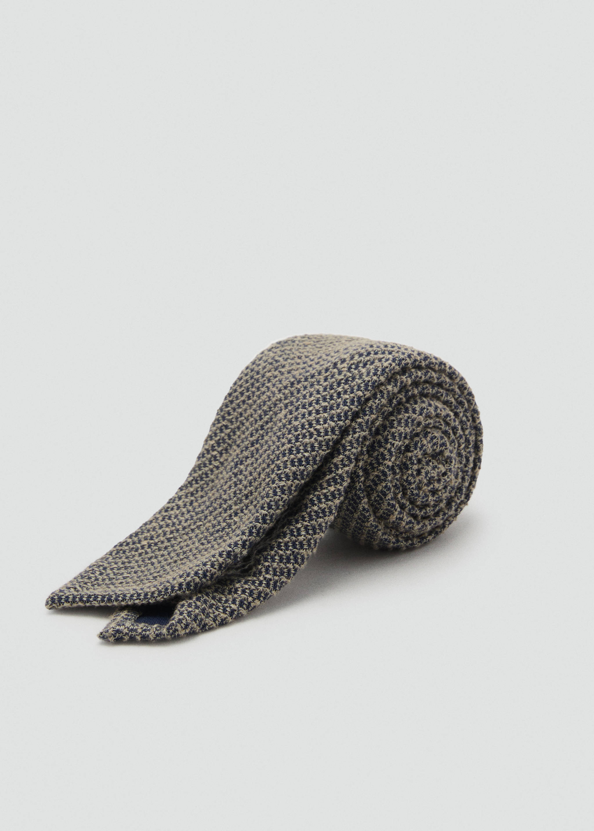 Two-tone linen tie - Medium plane