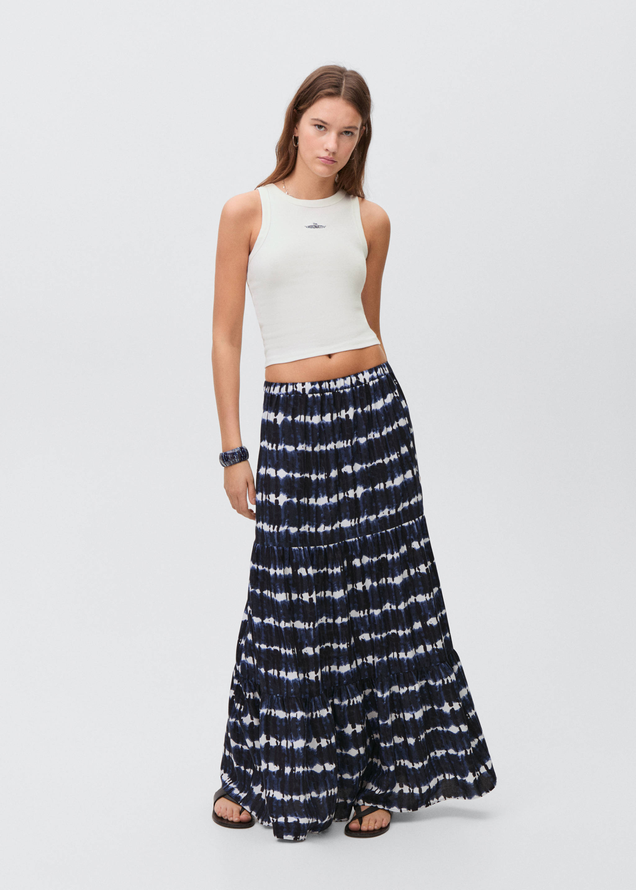 Top bretelles brodé - Plan général