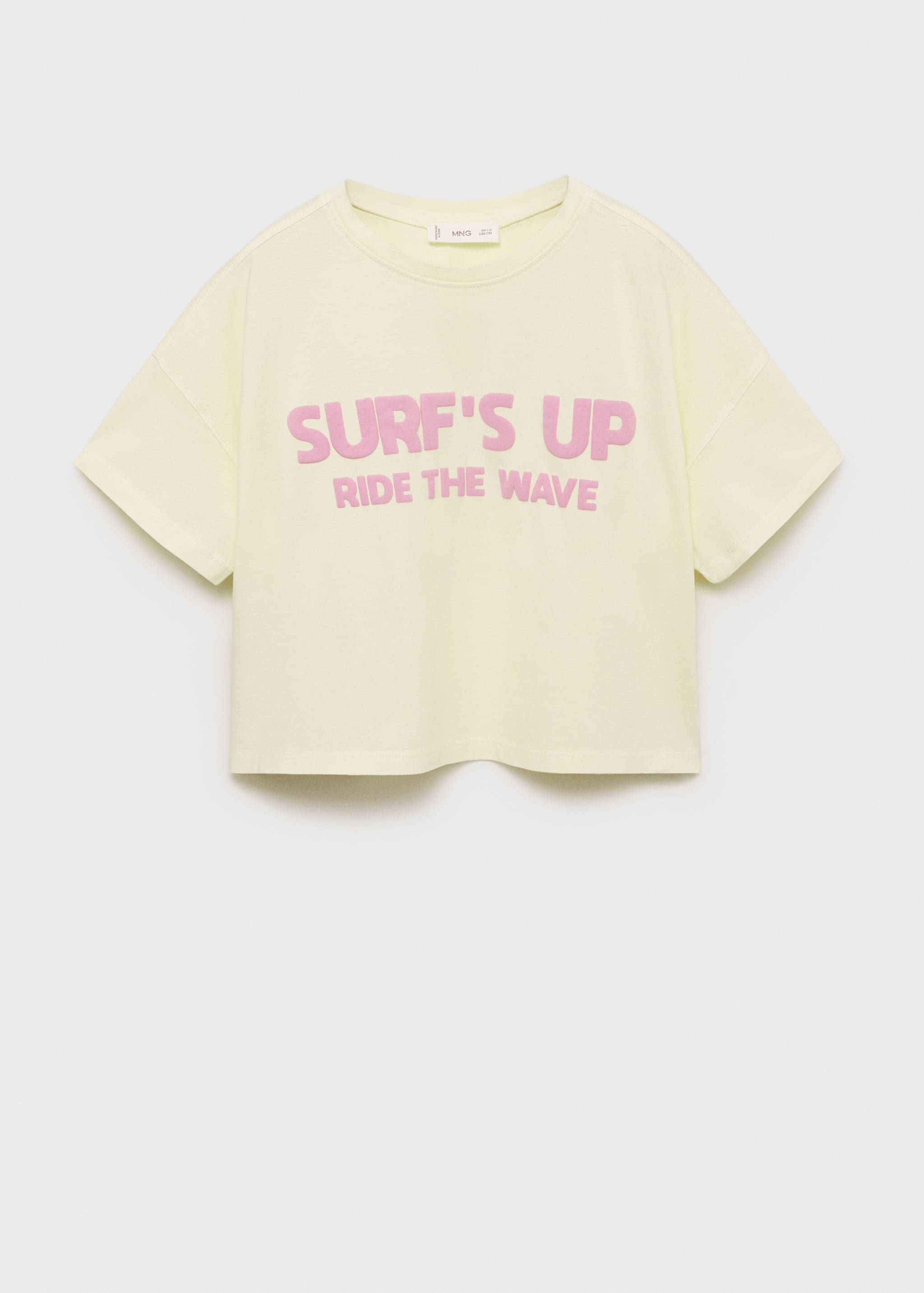 Embossed message t-shirt - Article without model