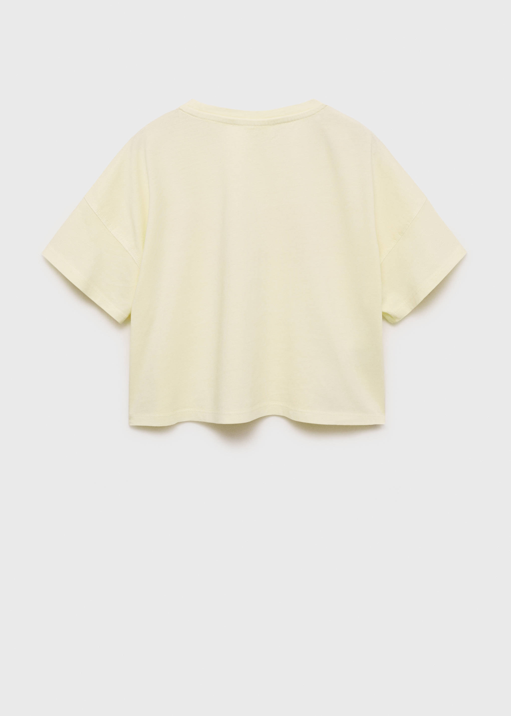 Embossed message t-shirt - Reverse of the article