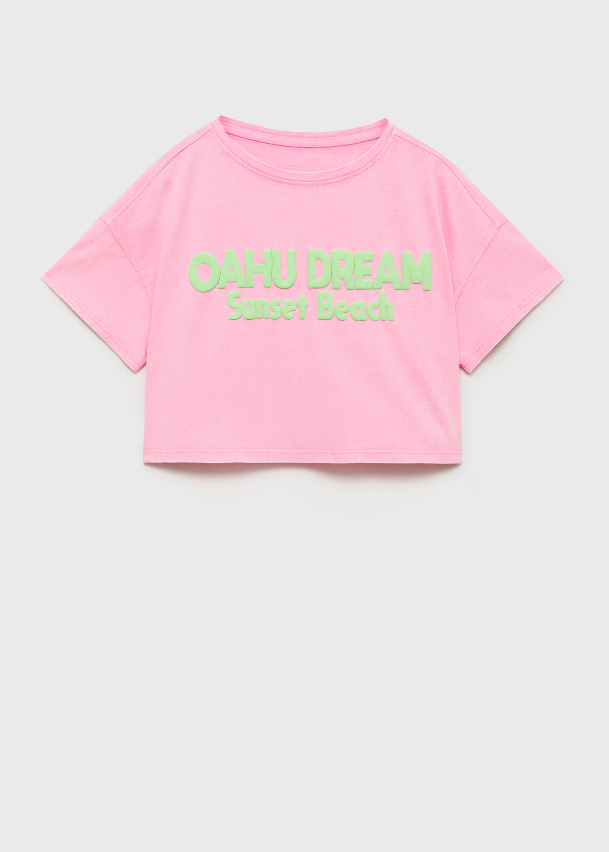 Embossed message t-shirt - Article without model