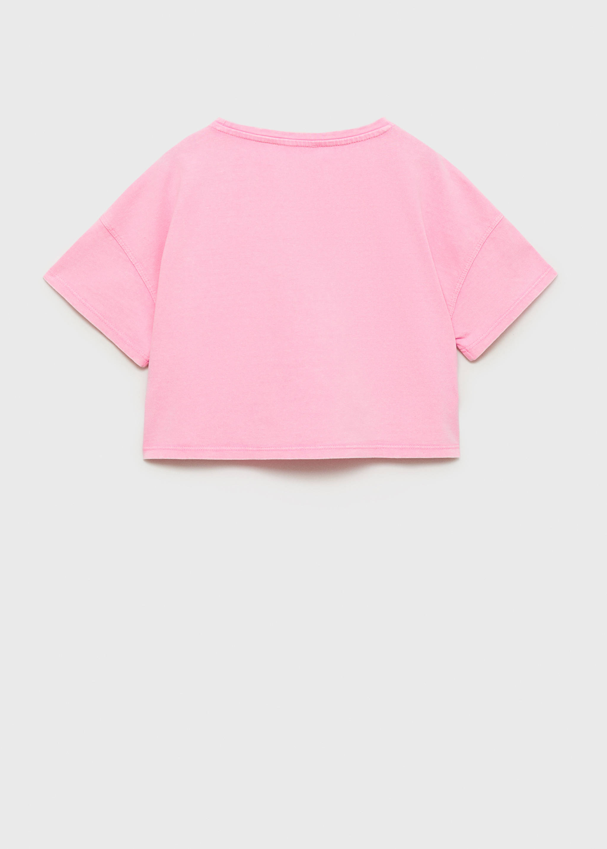 Embossed message t-shirt - Reverse of the article