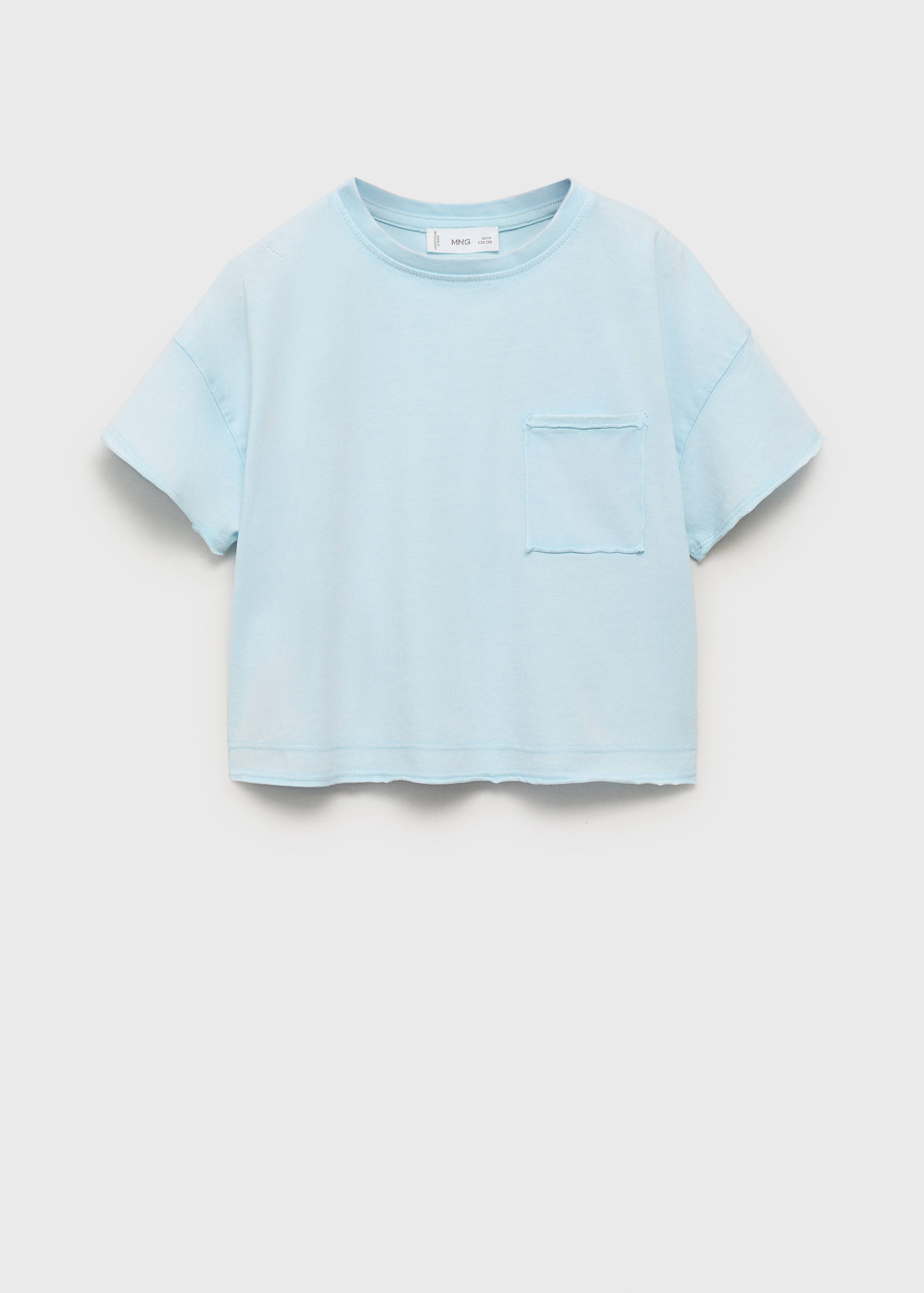 Cropped t-shirt with pocket - Article without model