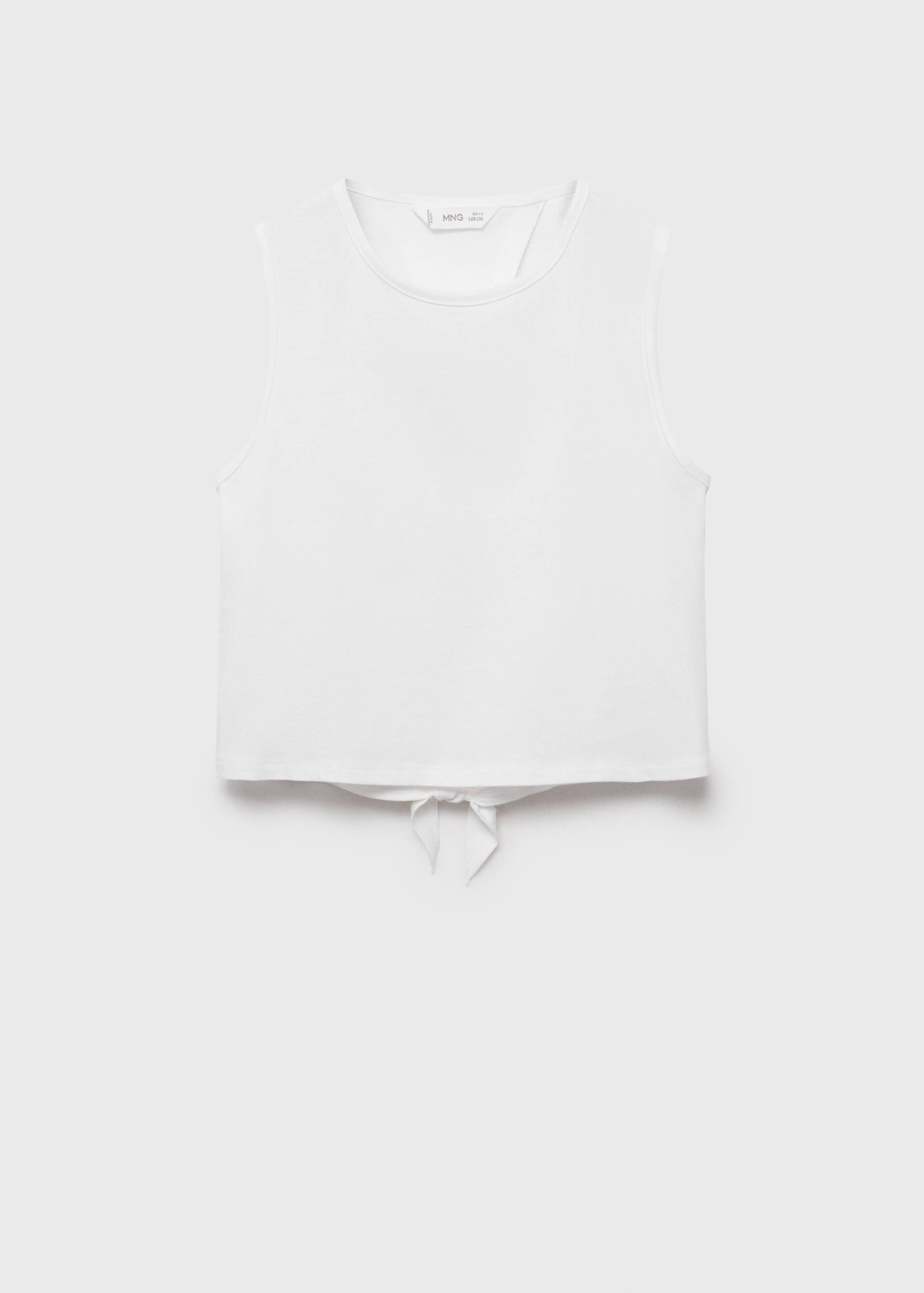 Camiseta crop abertura - Artículo sin modelo