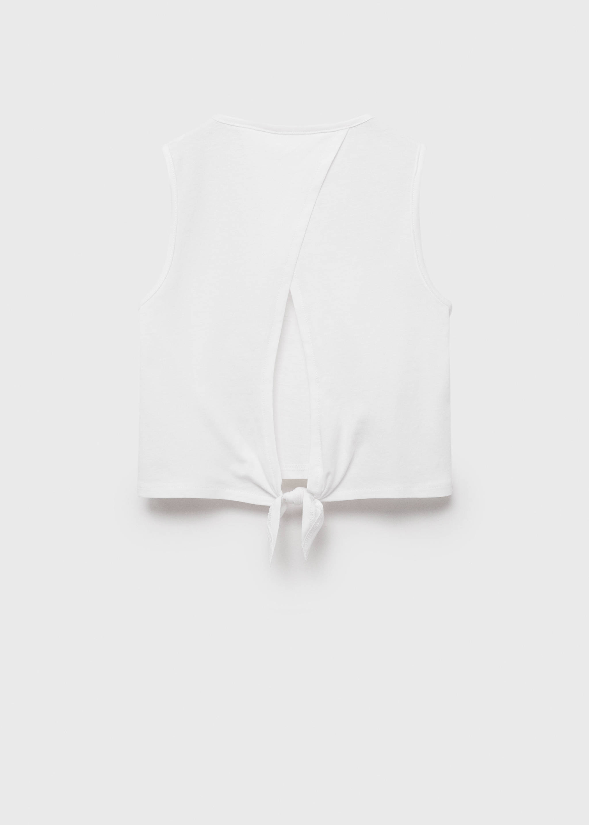 Camiseta crop abertura - Reverso del artículo