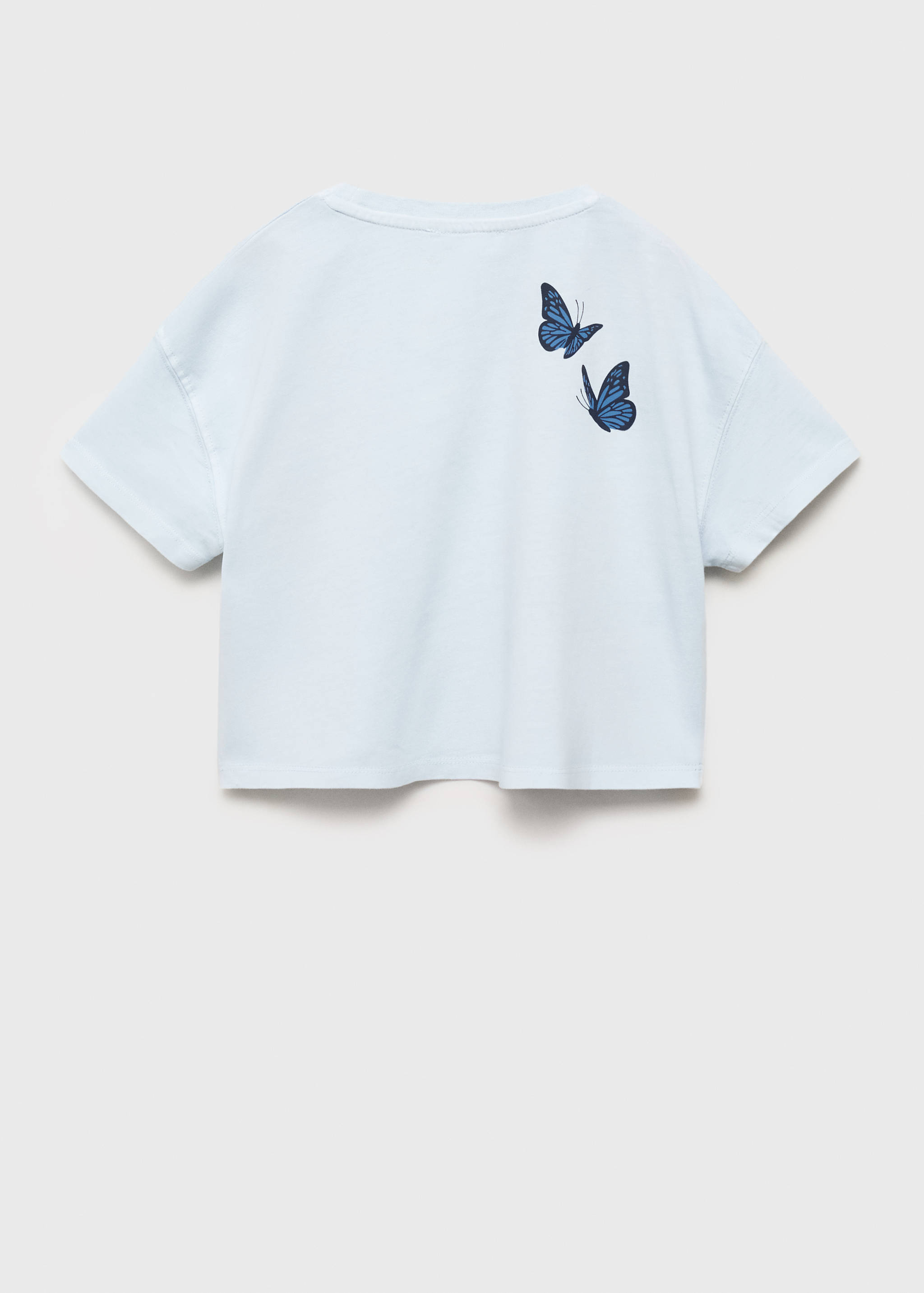 Printed cropped t-shirt - Reverse of the article