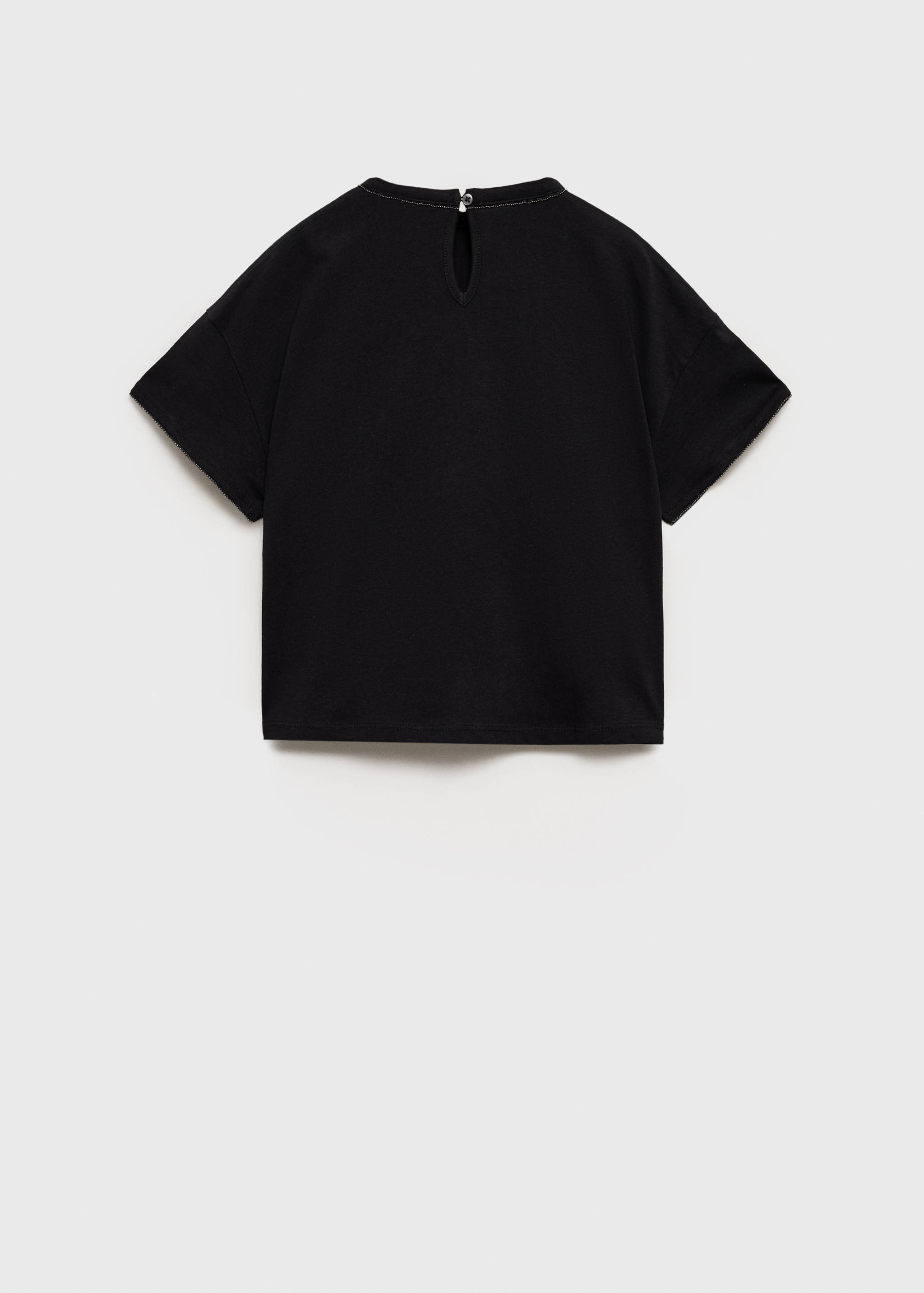 Bead detail T-shirt - Reverse of the article