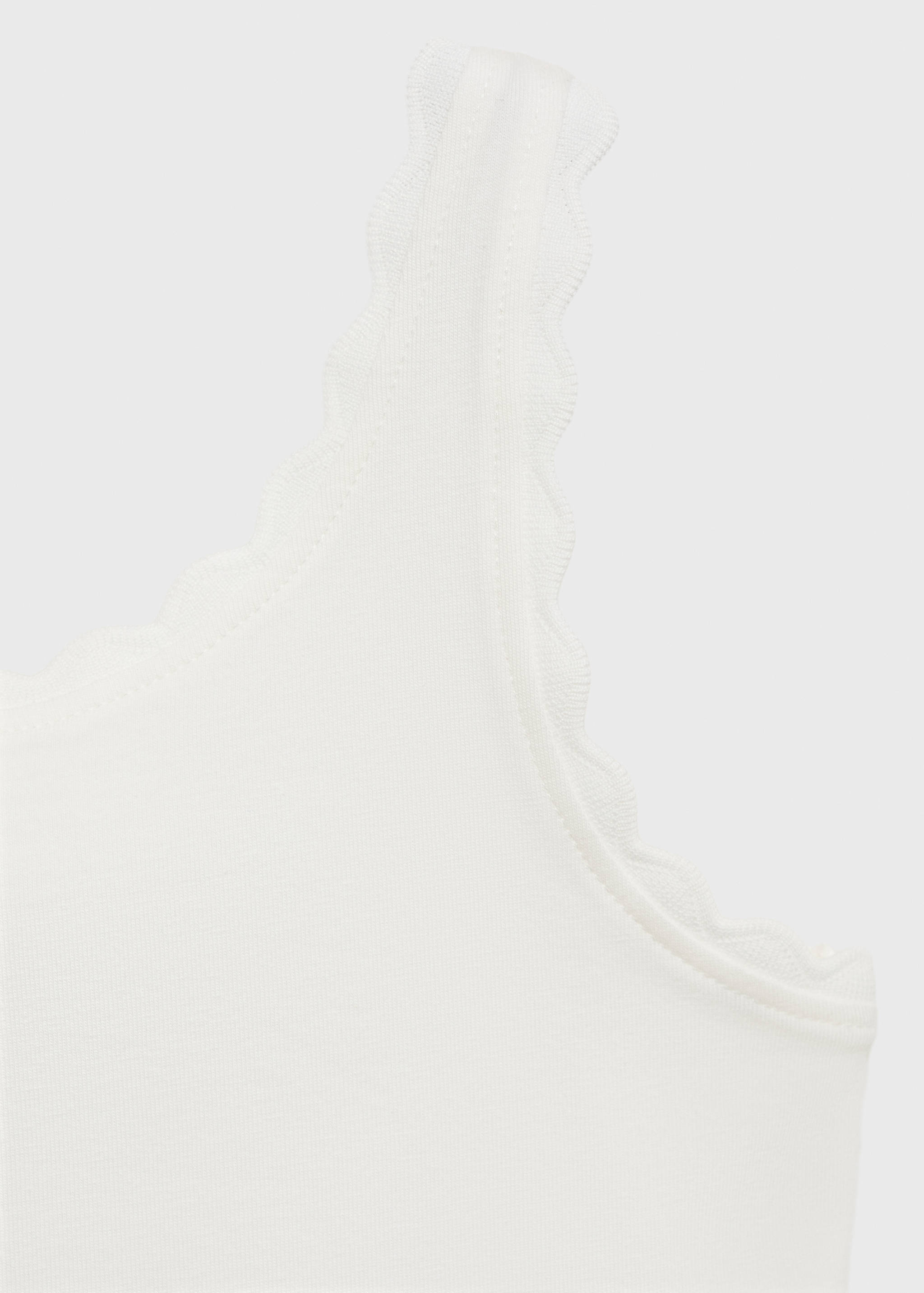 Tank top with embroidered detail - Details of the article 8