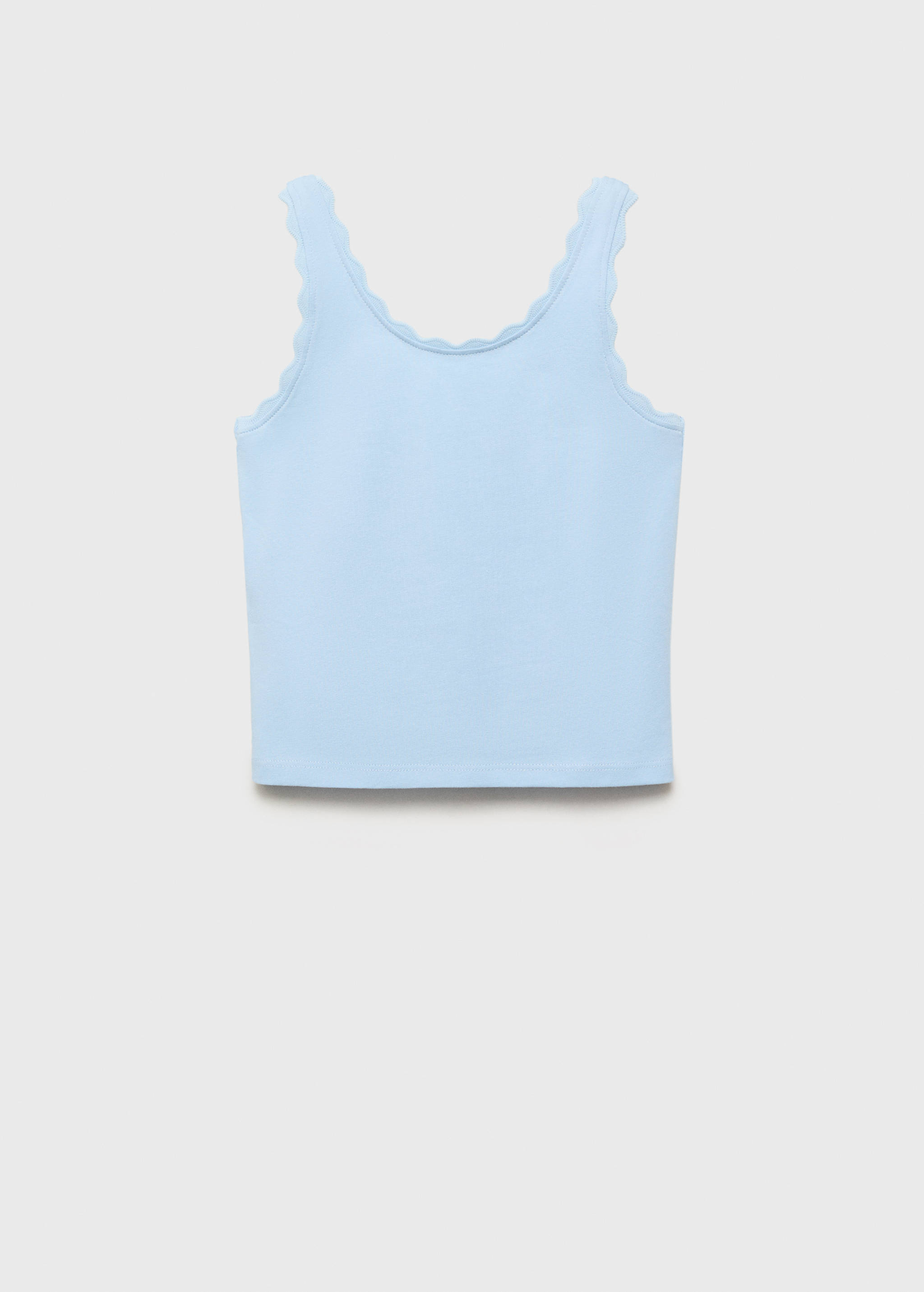 Tank top with embroidered detail - Article without model