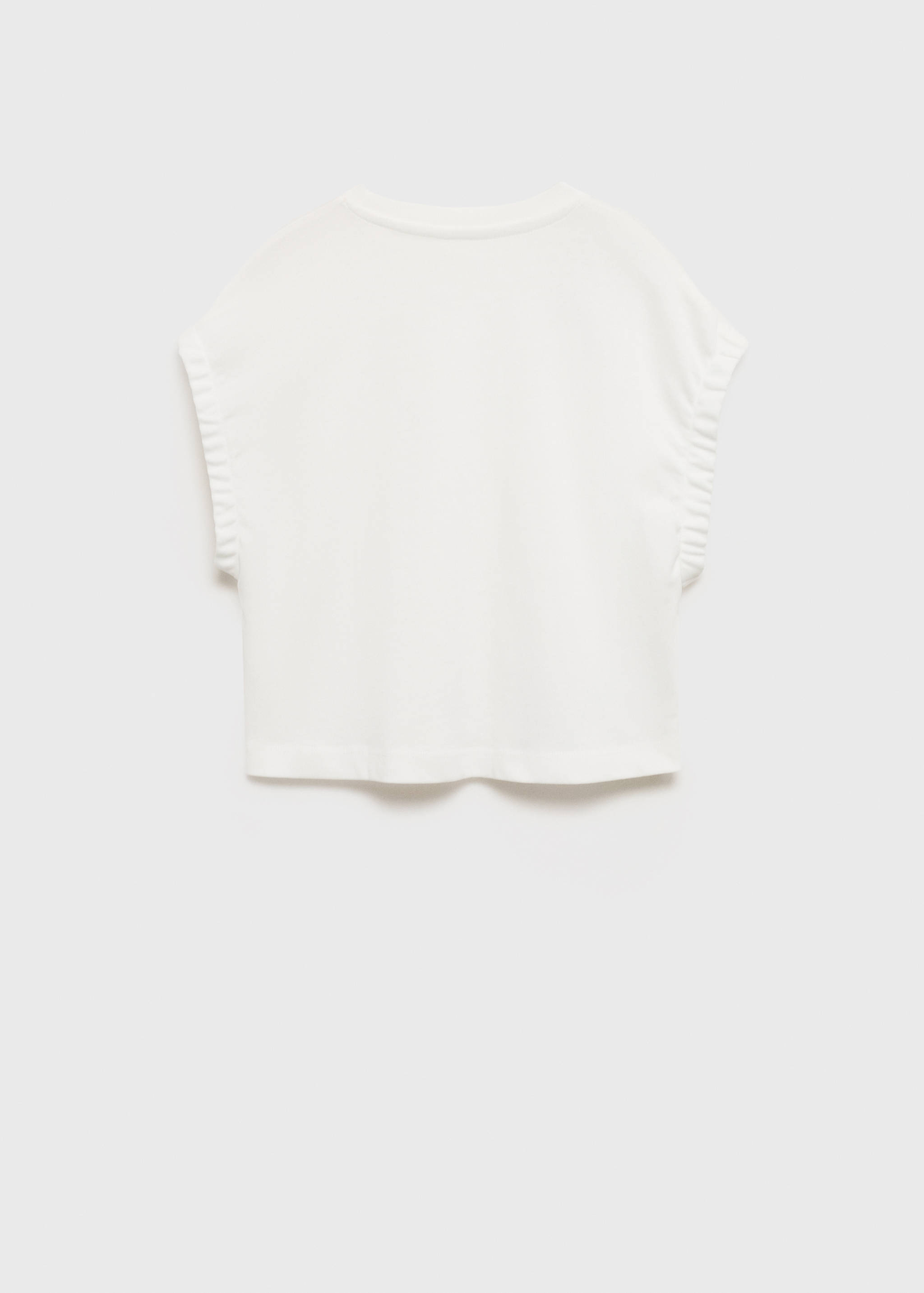 Gathered sleeve t-shirt - Reverse of the article