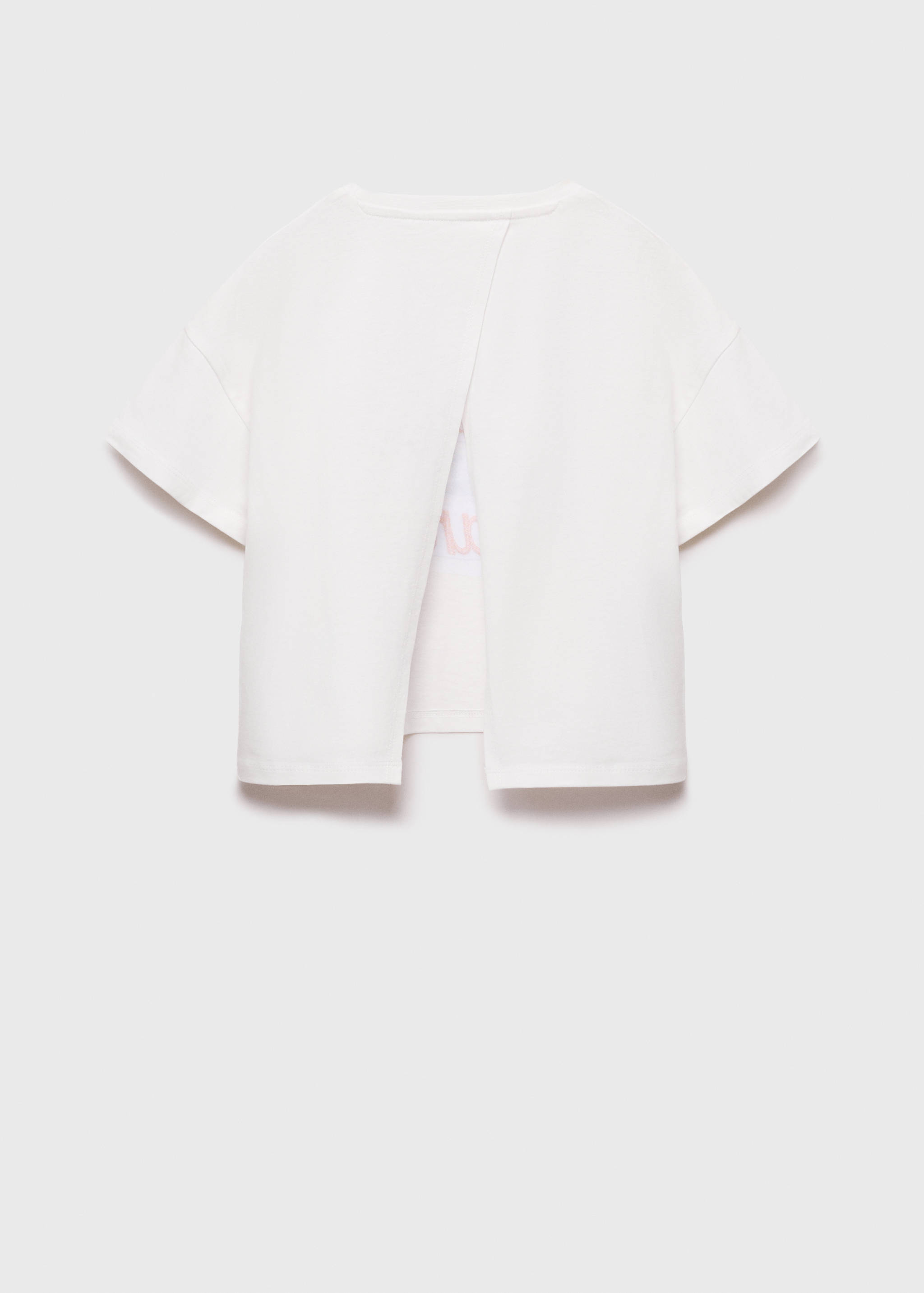 Printed cotton-blend T-shirt - Reverse of the article