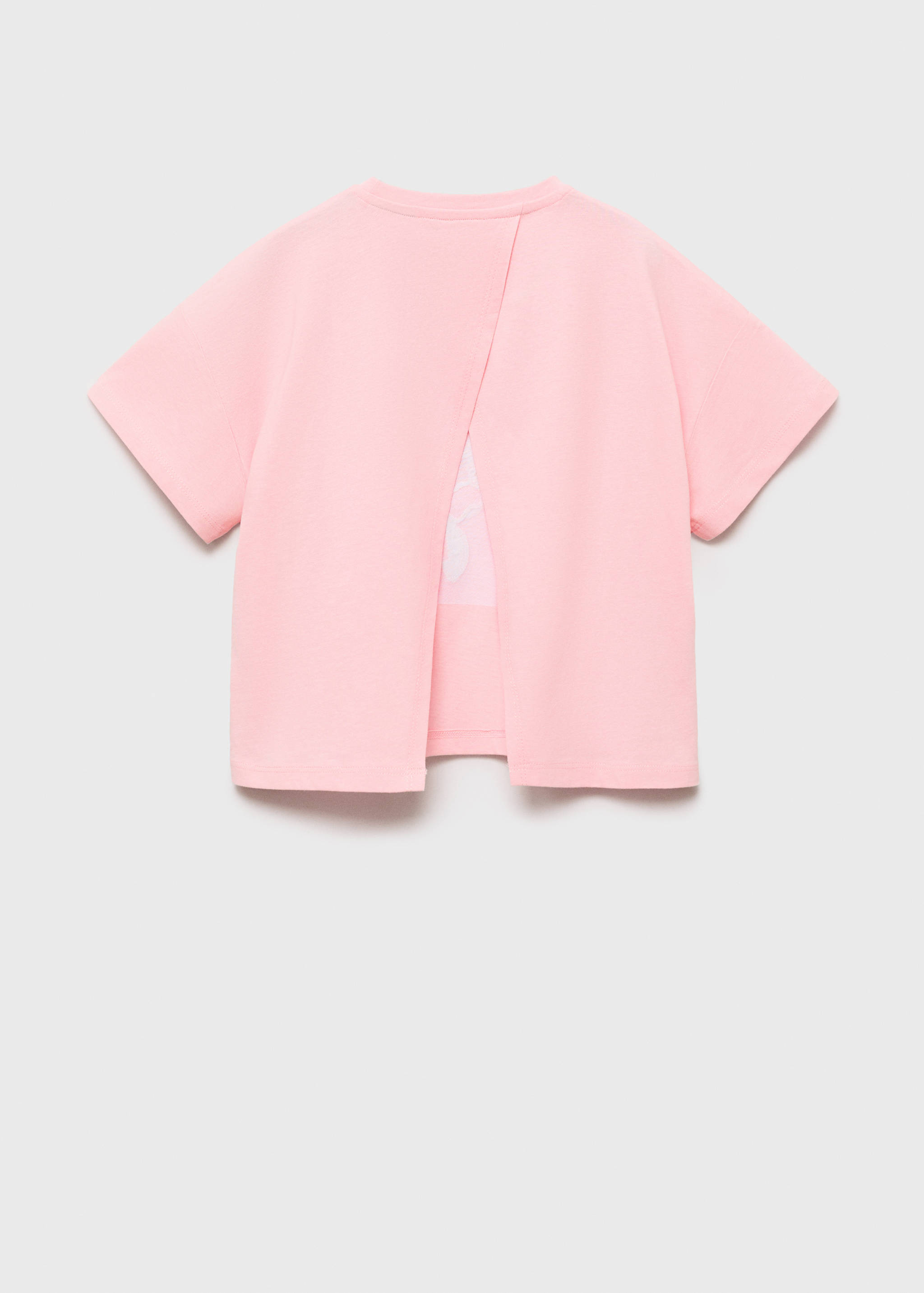 T-shirt com costas cruzadas e estampado de palmeira - Verso do artigo