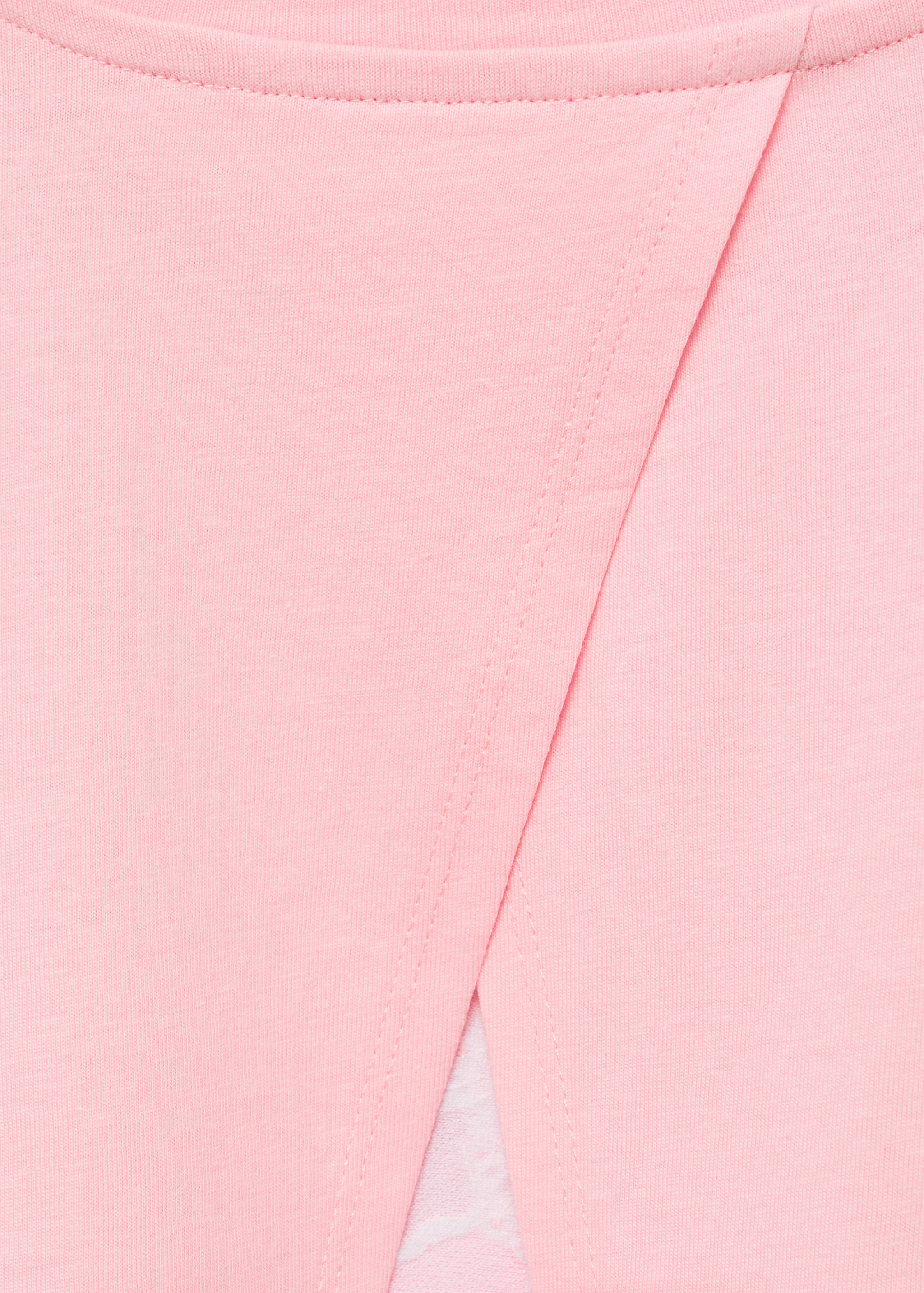 T-shirt com costas cruzadas e estampado de palmeira - Pormenor do artigo 0