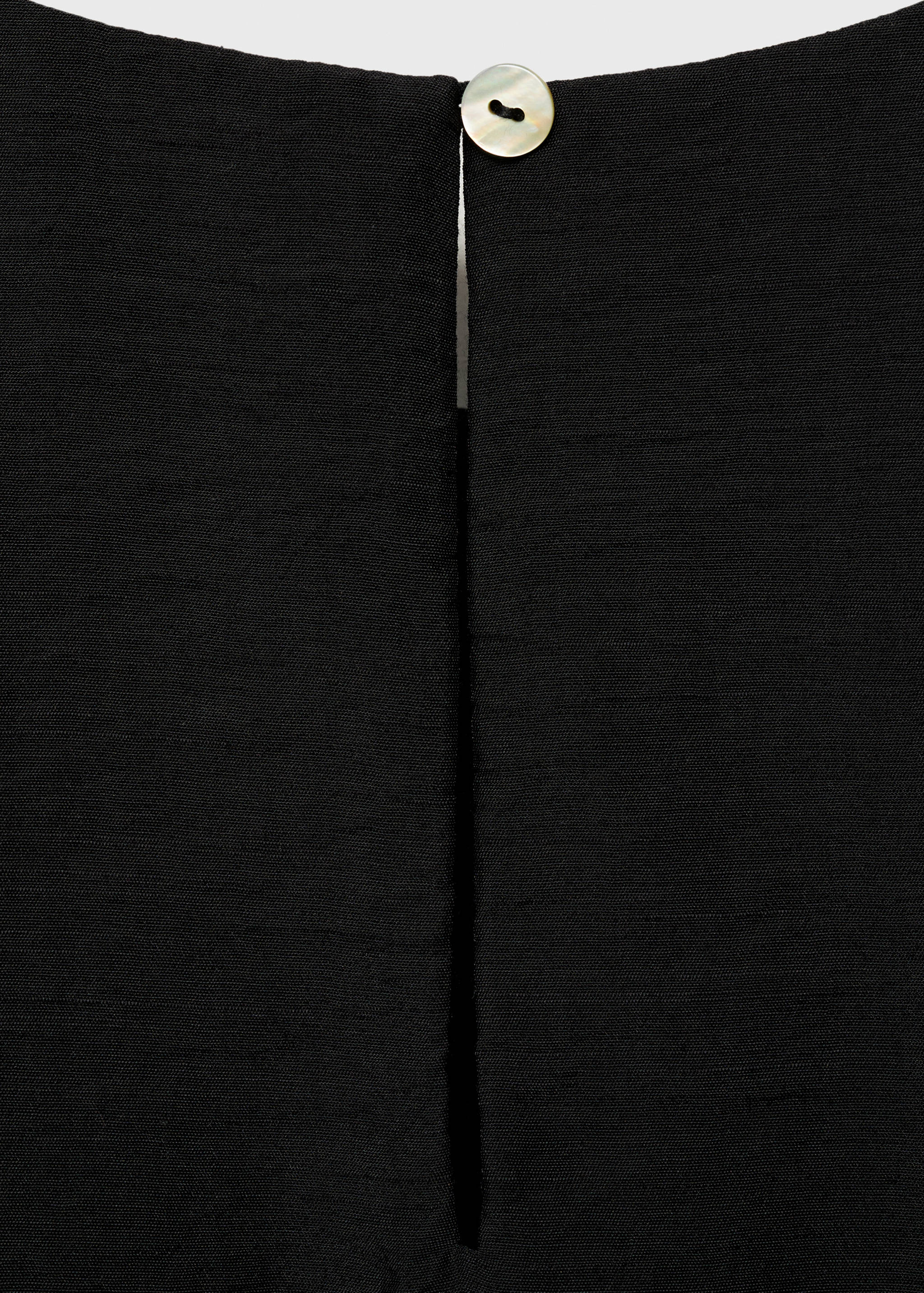 Lyocell-blend top with puffed hem - Details of the article 0