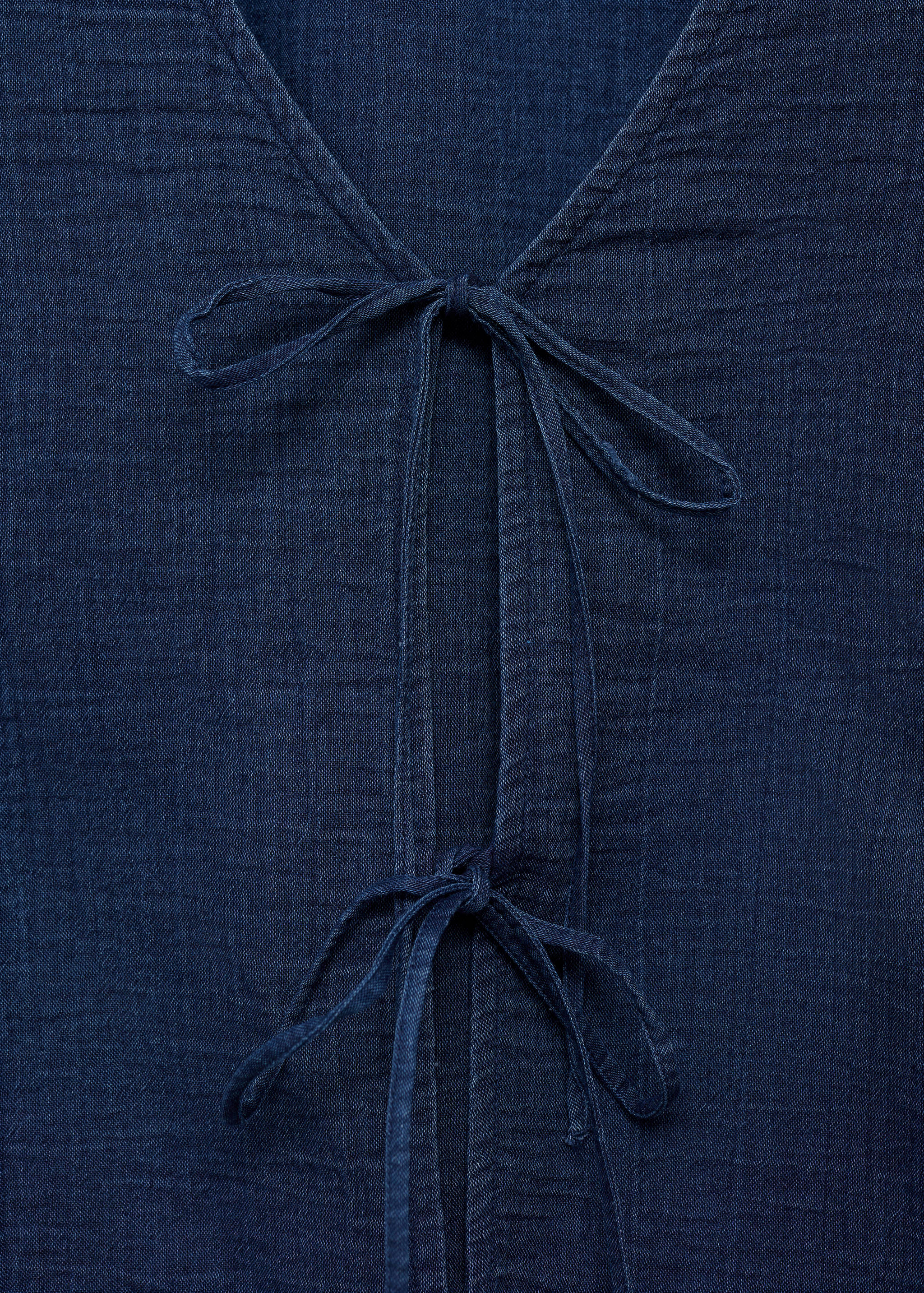 Flowy denim top with bows - Details of the article 8
